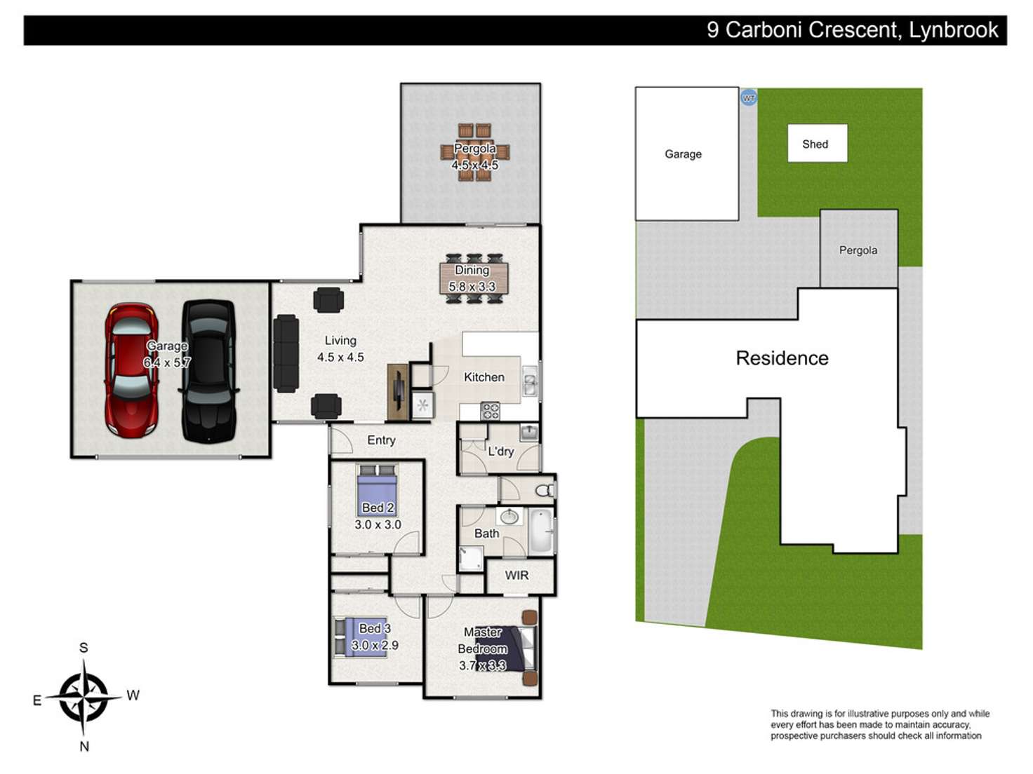 Floorplan of Homely house listing, 9 Carboni Crescent, Lynbrook VIC 3975