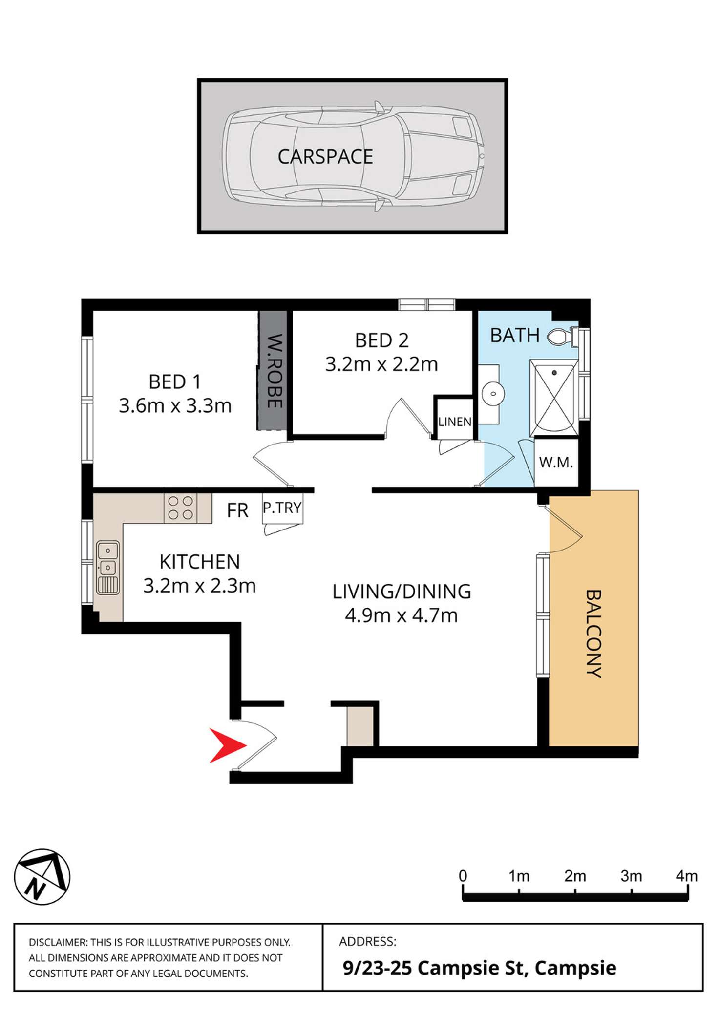 Floorplan of Homely apartment listing, 9/23-25 Campsie Street, Campsie NSW 2194