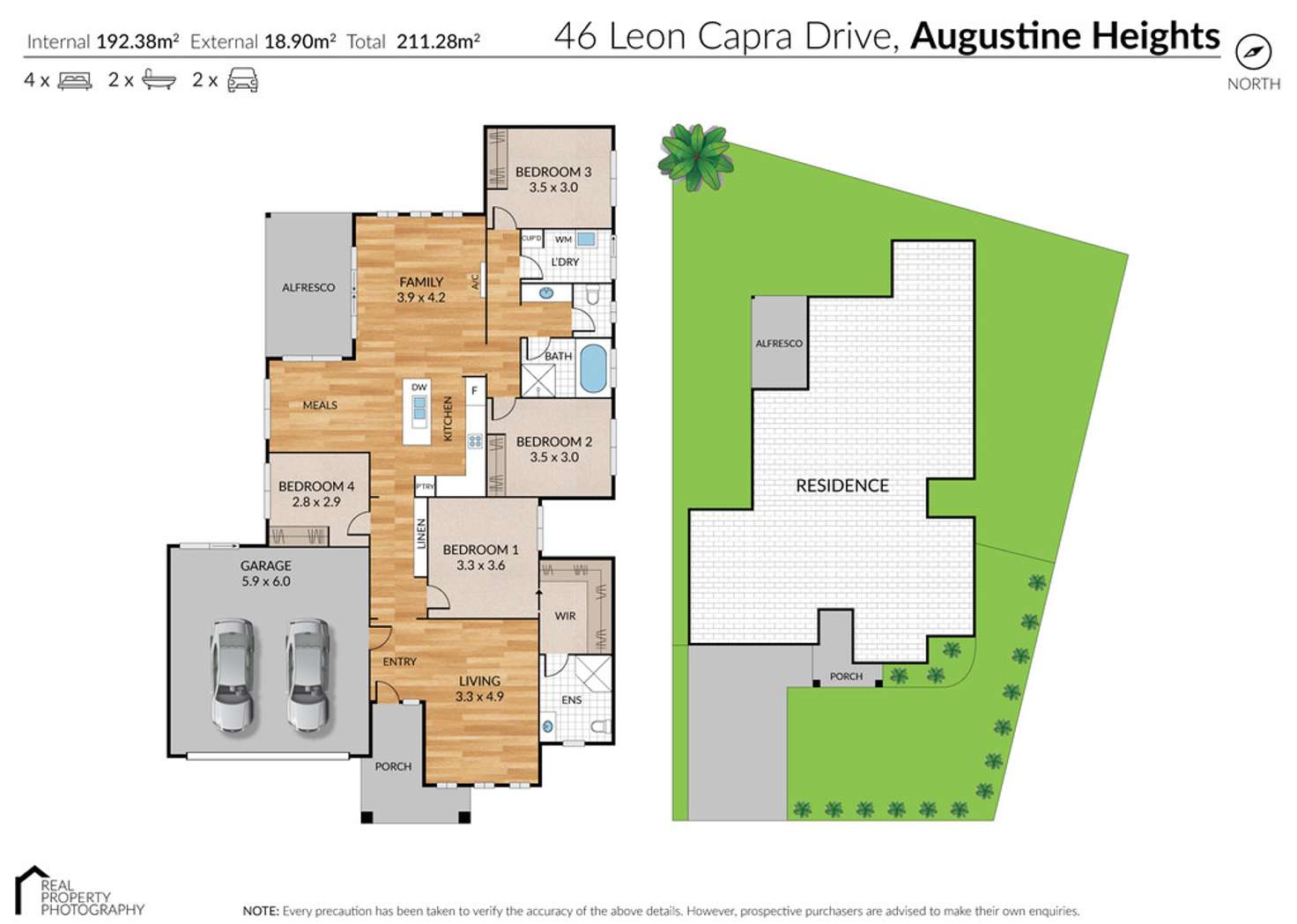 Floorplan of Homely house listing, 46 Leon Capra Drive, Augustine Heights QLD 4300