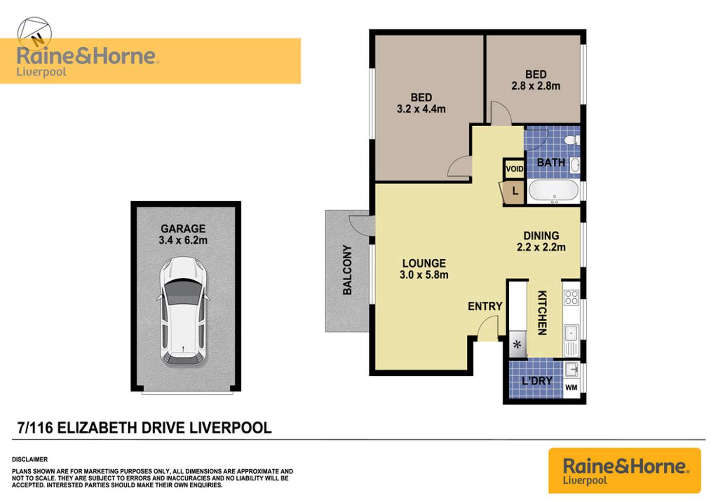 Floorplan of Homely unit listing, 7/116 Elizabeth Drive, Liverpool NSW 2170
