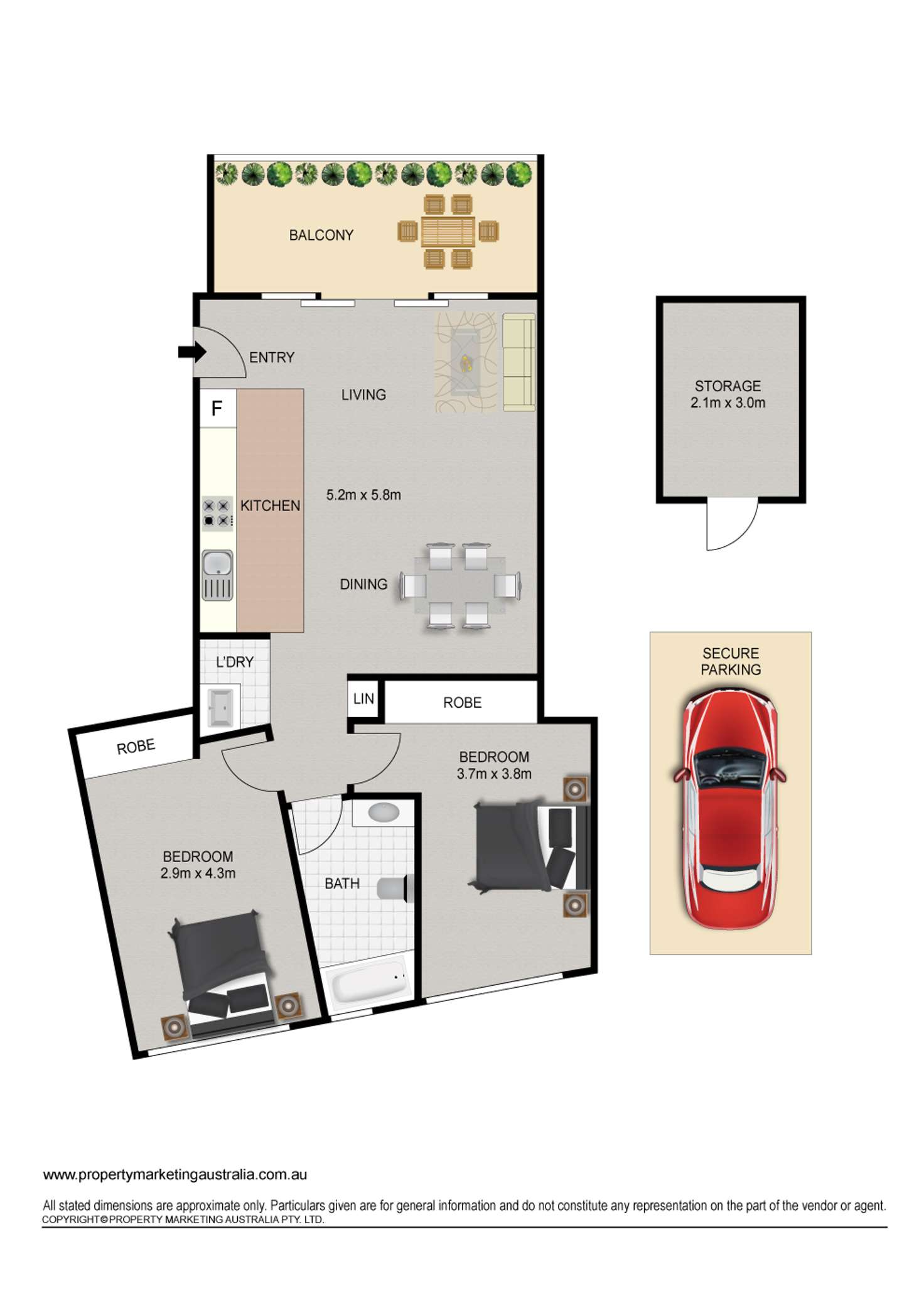 Floorplan of Homely apartment listing, 2/395 Marrickville Road, Marrickville NSW 2204