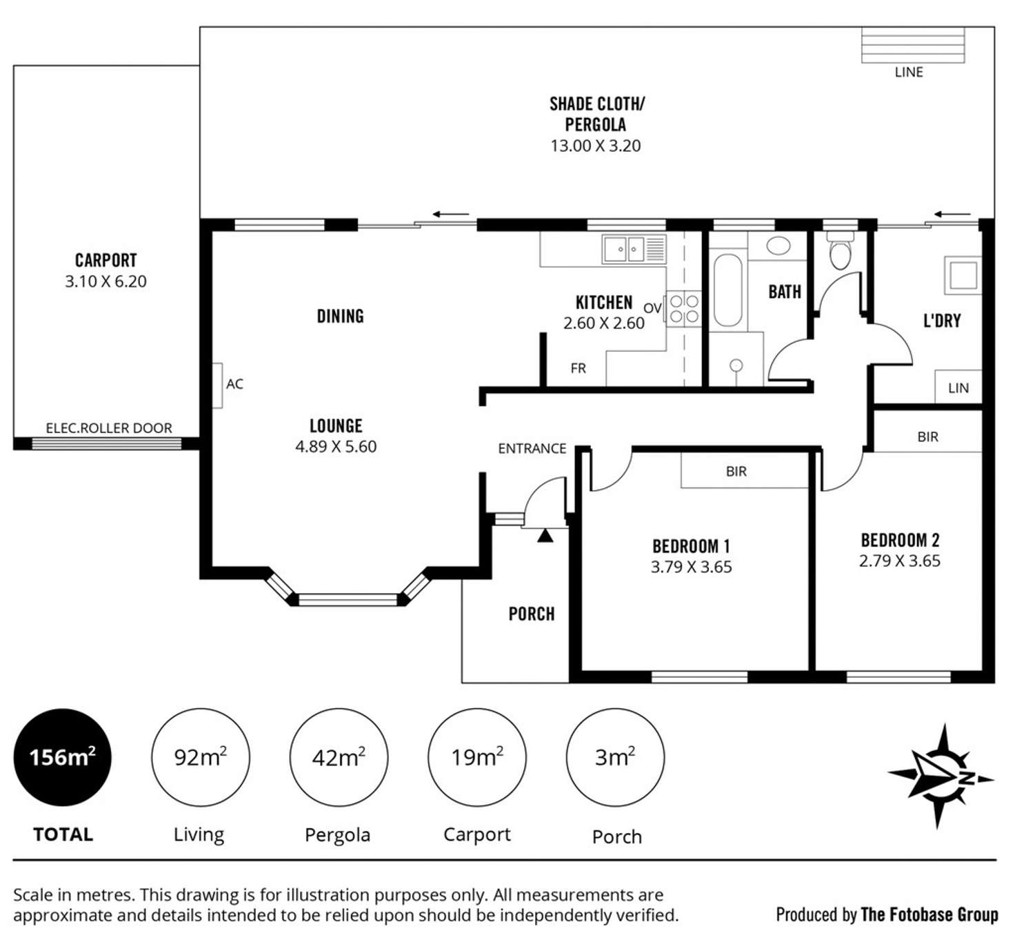 Floorplan of Homely unit listing, 2/89 Cliff Street, Glengowrie SA 5044