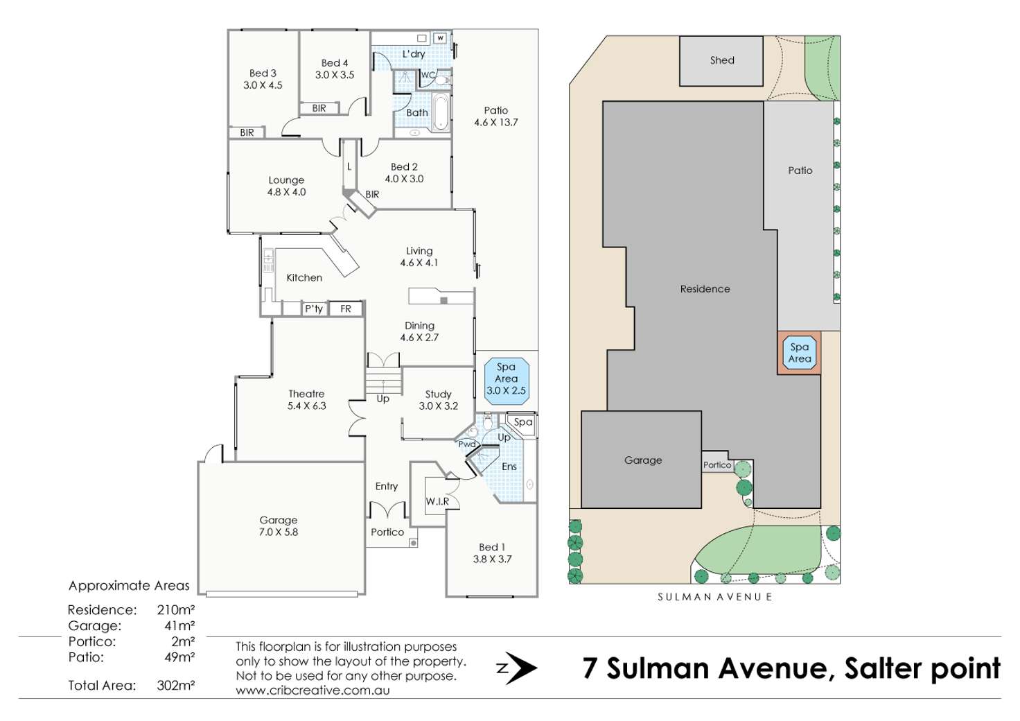 Floorplan of Homely house listing, 7 Sulman Ave, Salter Point WA 6152