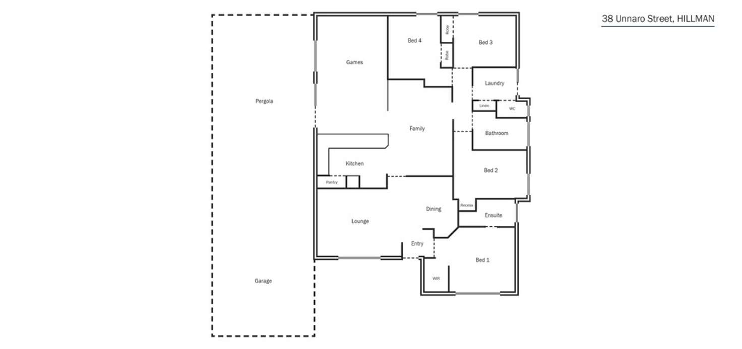 Floorplan of Homely house listing, 38 Unnaro Street, Hillman WA 6168