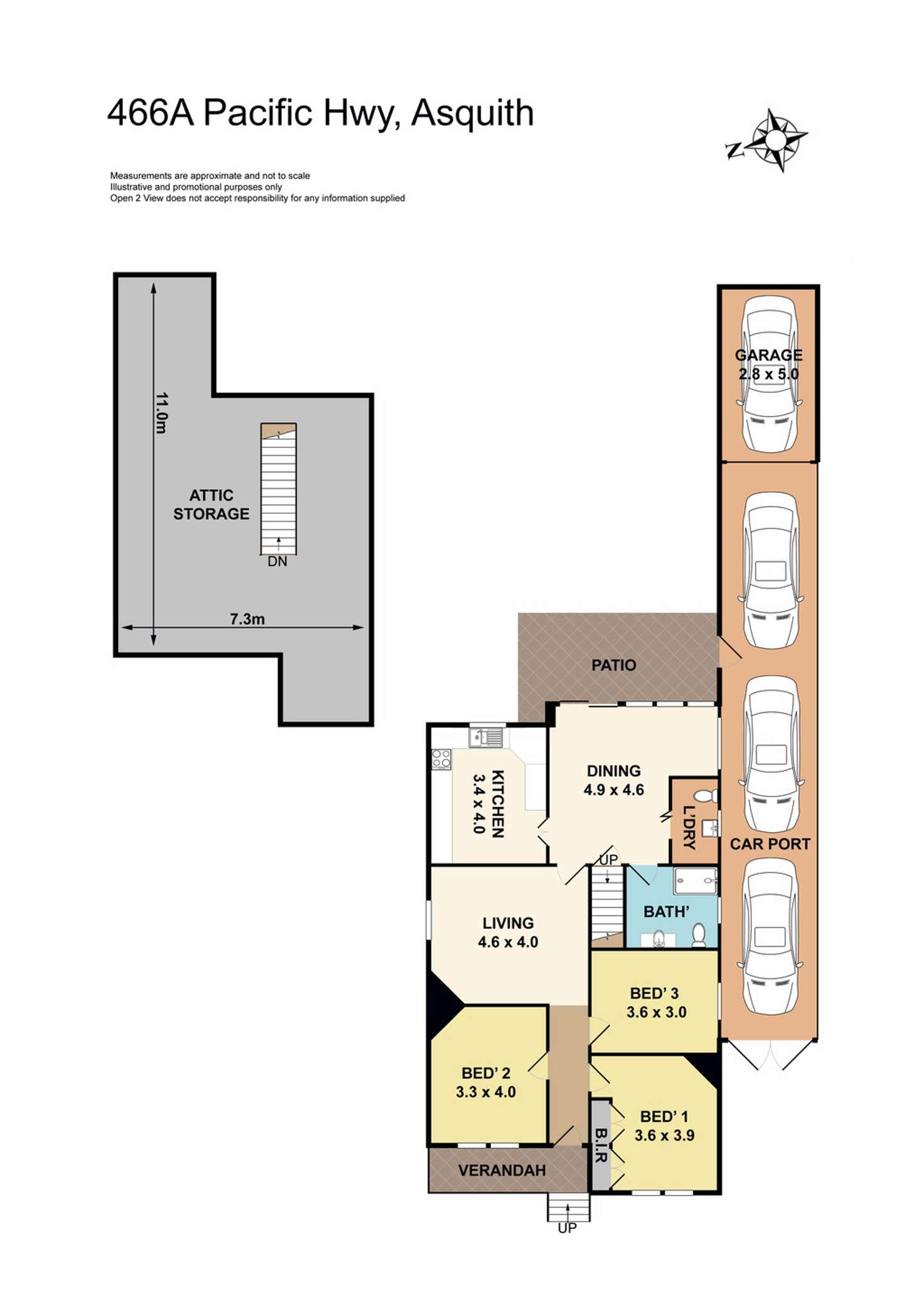 Floorplan of Homely house listing, 466A Pacific Highway, Asquith NSW 2077