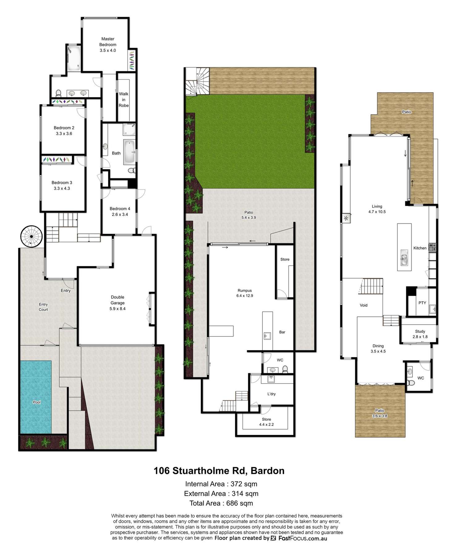 Floorplan of Homely house listing, 106 Stuartholme Road, Bardon QLD 4065