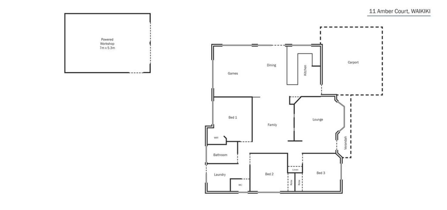 Floorplan of Homely house listing, 11 Amber Court, Warnbro WA 6169