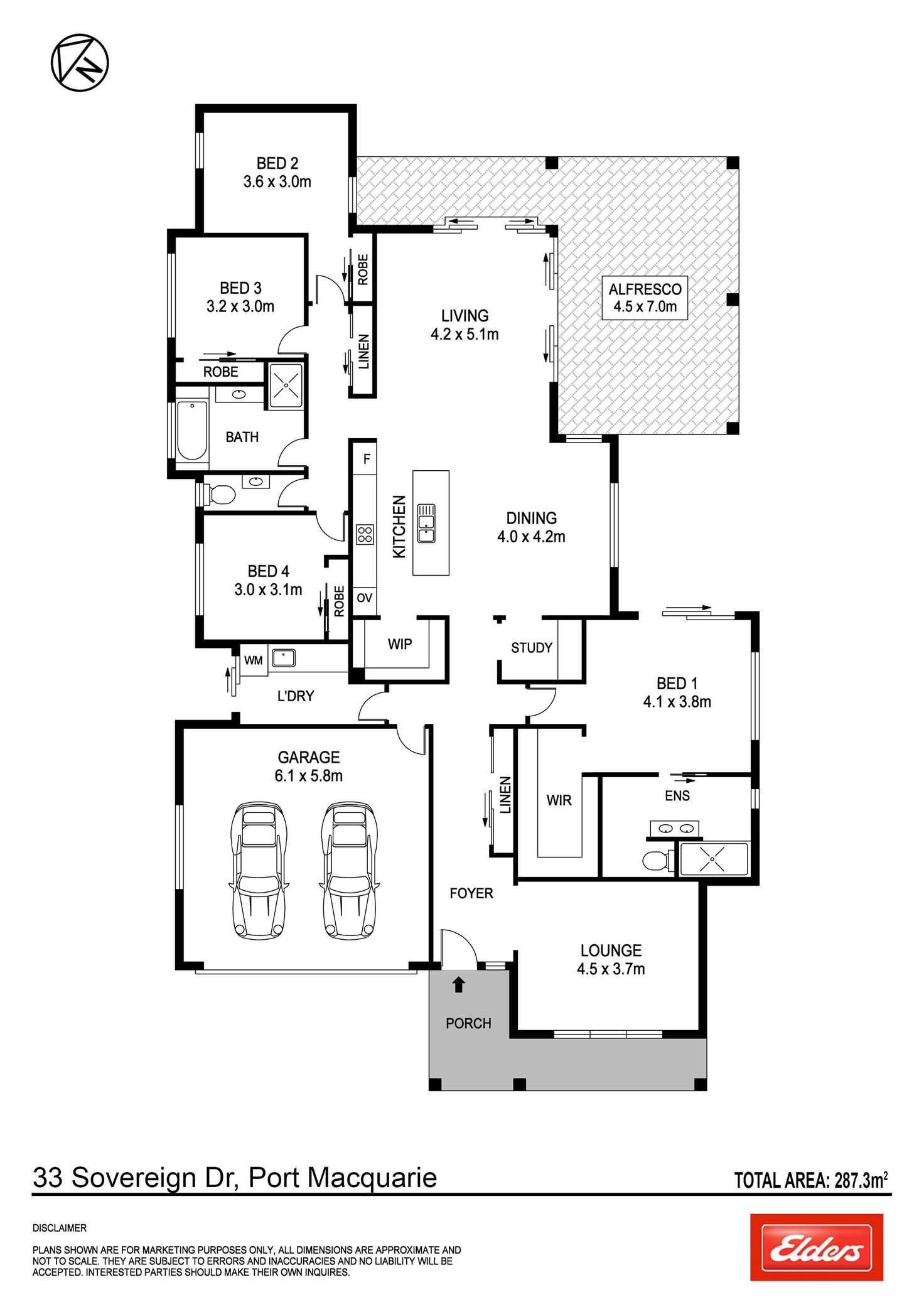Floorplan of Homely house listing, 33 Sovereign Drive, Thrumster NSW 2444