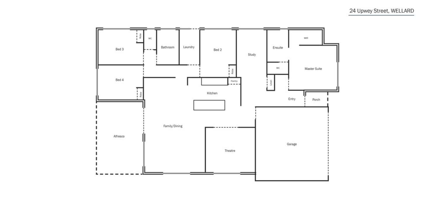 Floorplan of Homely house listing, 24 Upwey Street, Wellard WA 6170