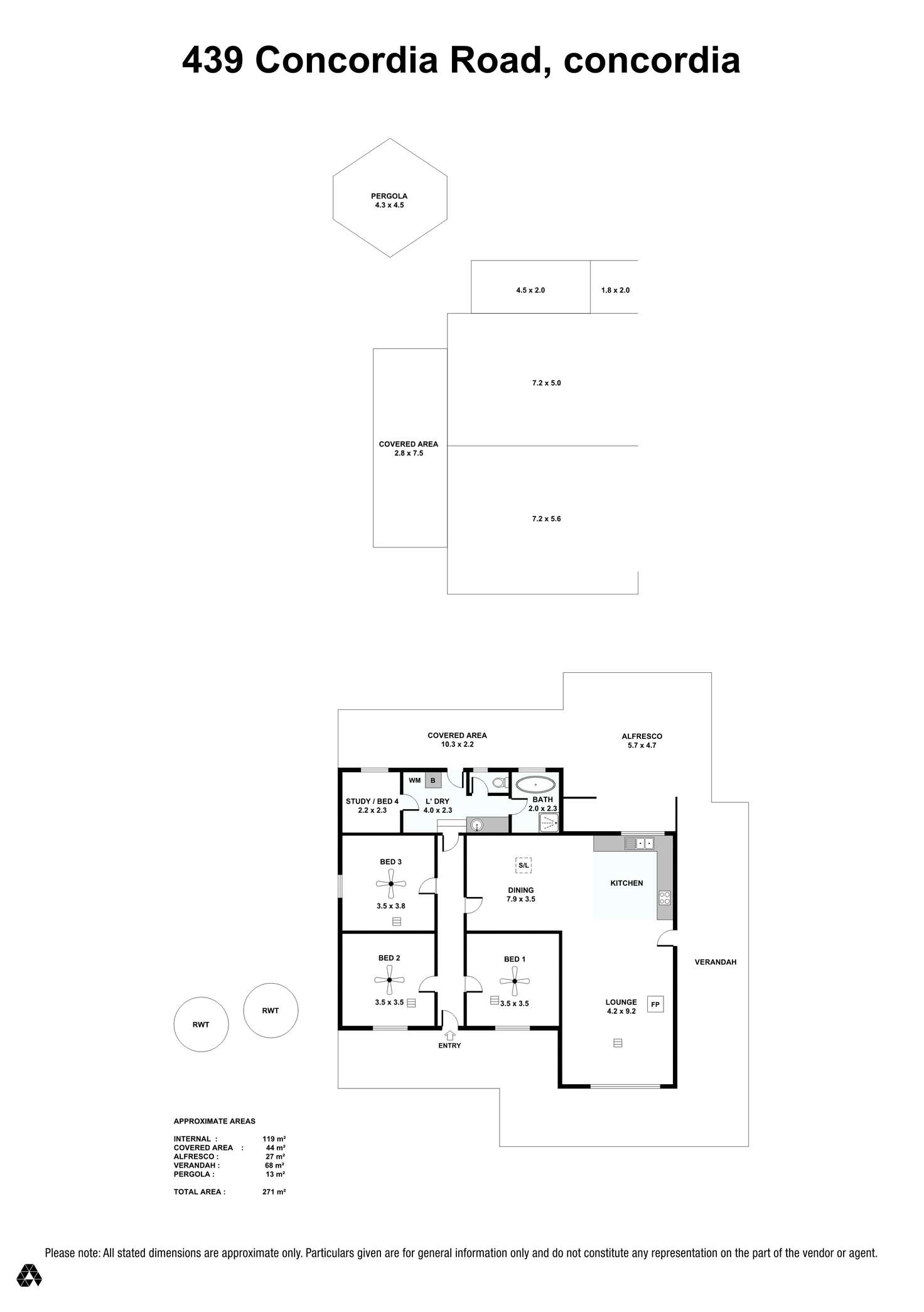 Floorplan of Homely house listing, 439 Concordia Road, Concordia SA 5118