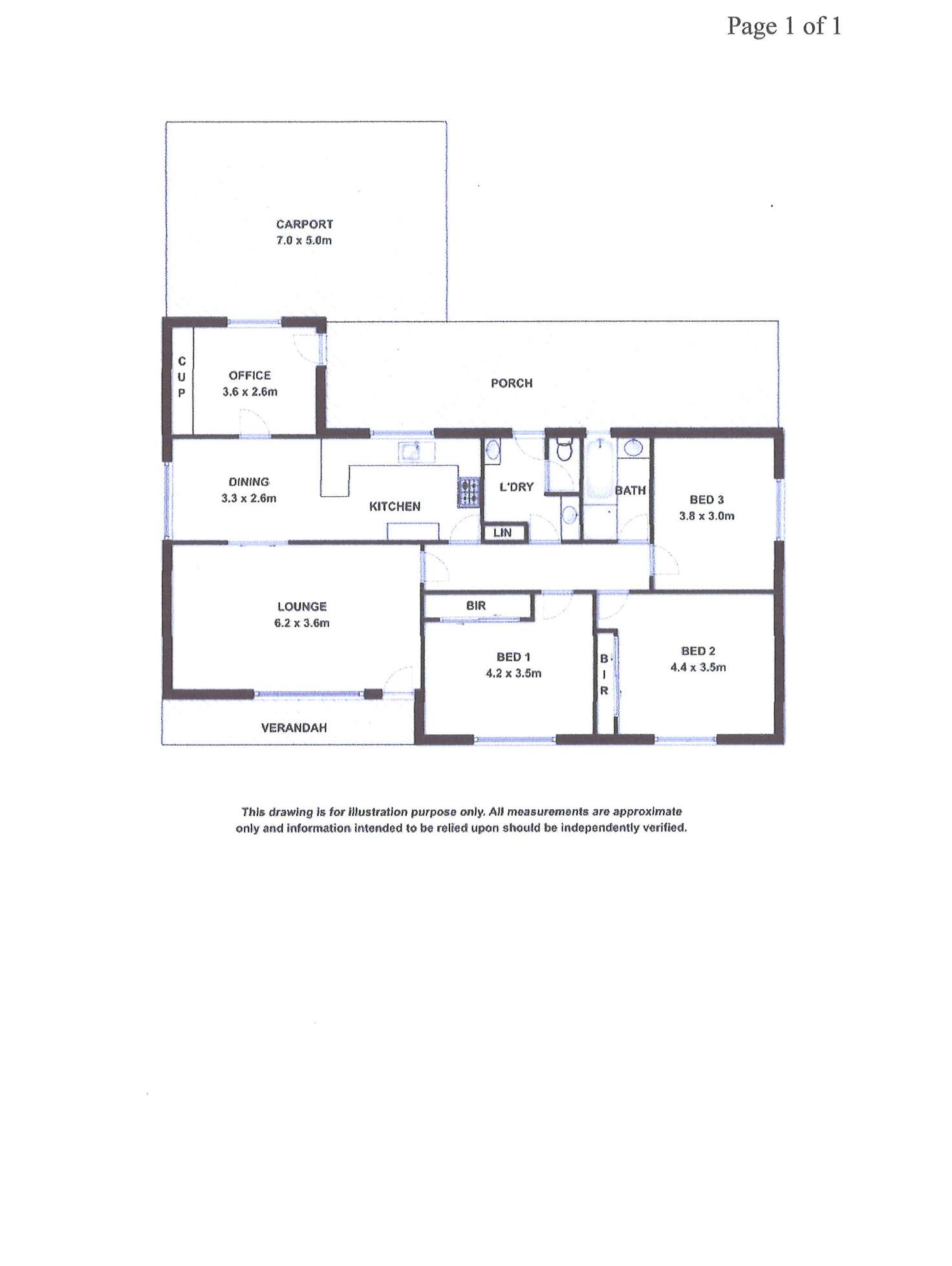 Floorplan of Homely house listing, 12 High Street, Coonalpyn SA 5265