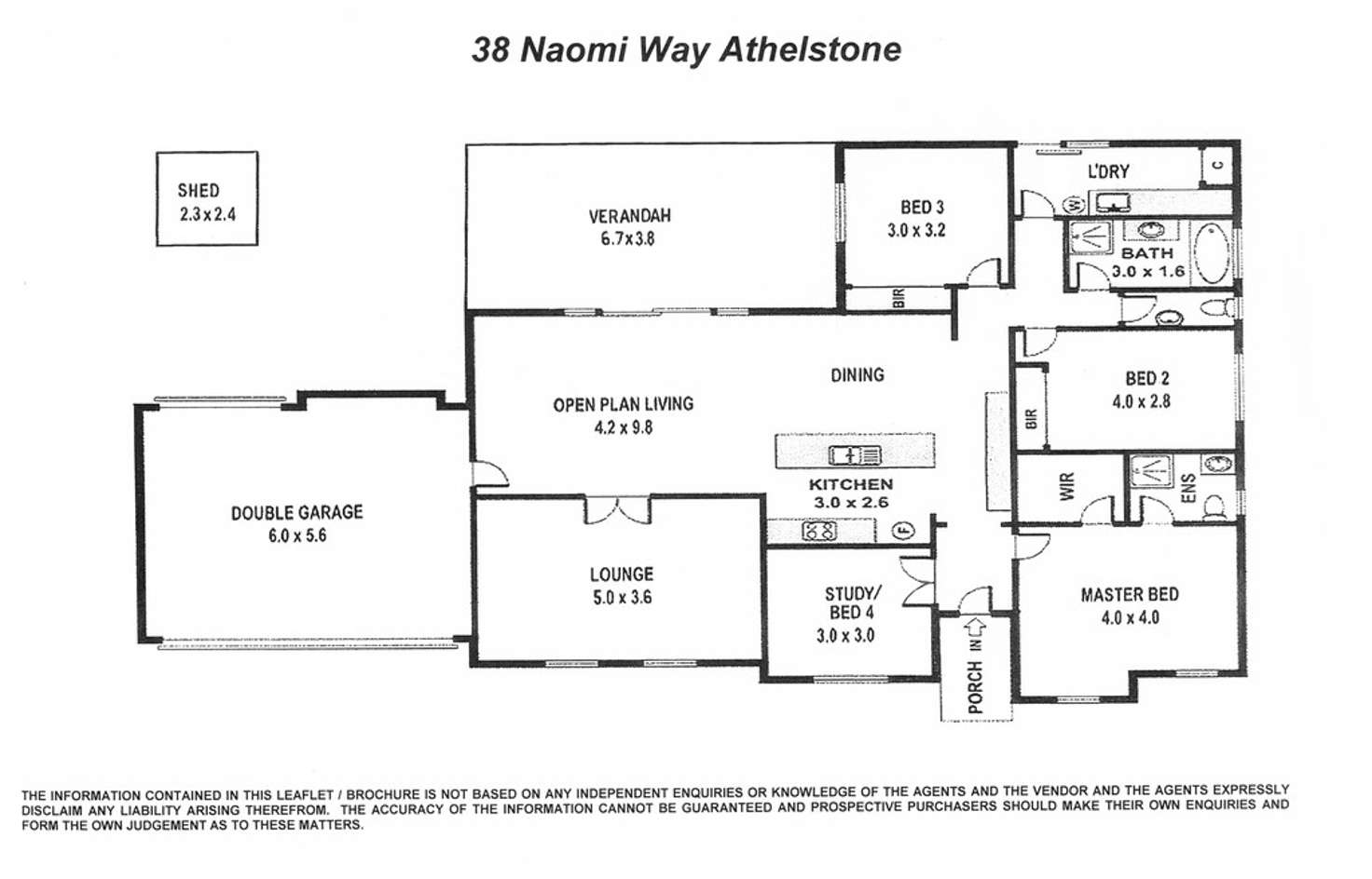 Floorplan of Homely house listing, 38 Naomi Way, Athelstone SA 5076