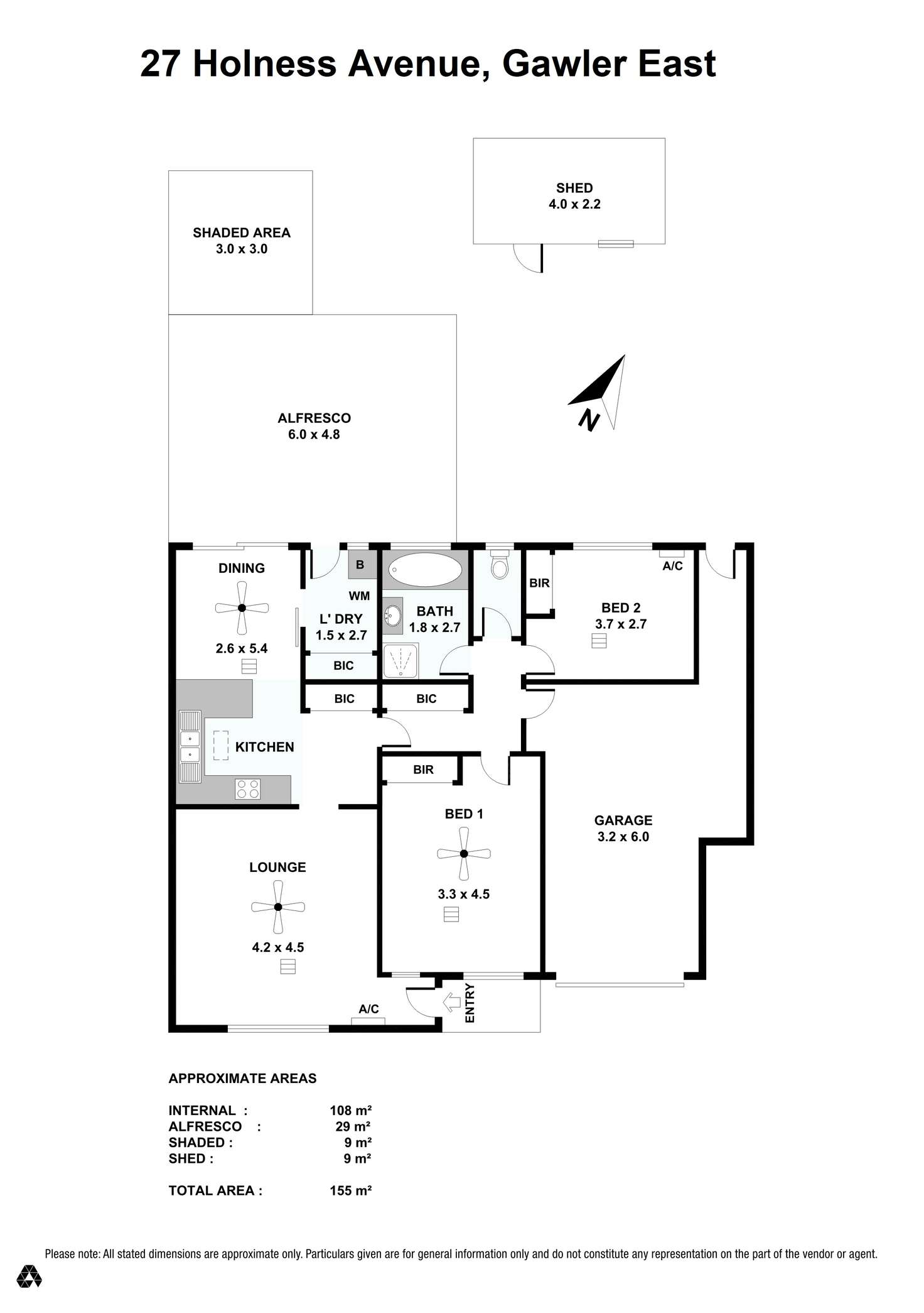 Floorplan of Homely unit listing, 27 Holness Avenue, Gawler East SA 5118