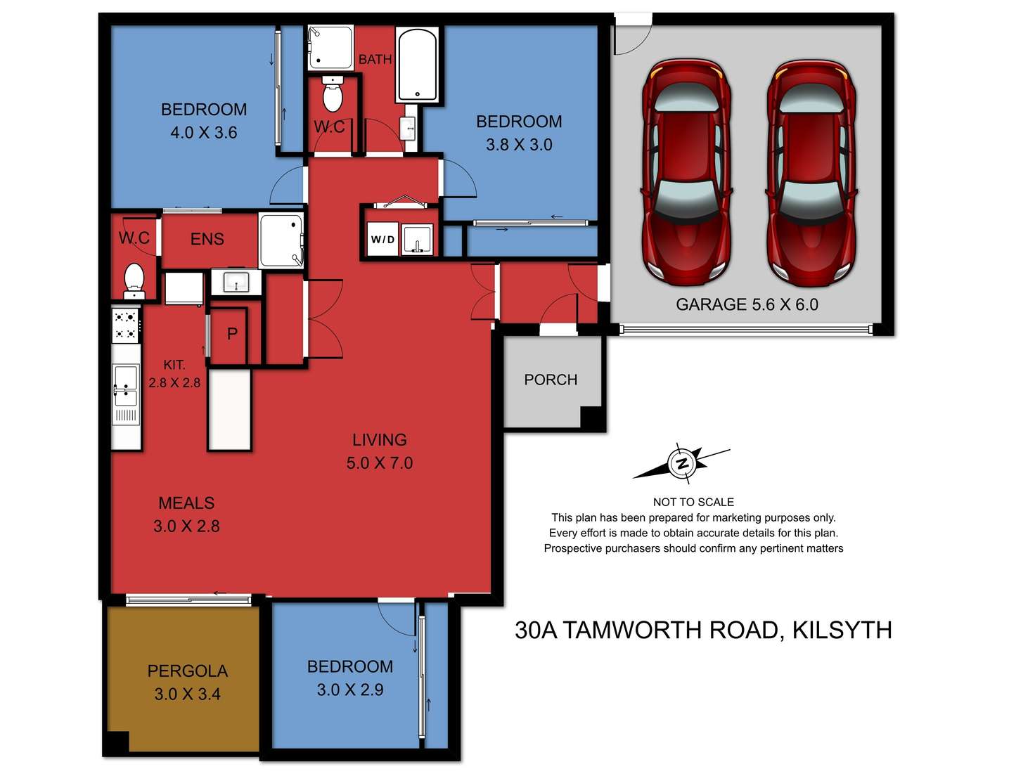 Floorplan of Homely house listing, 30A Tamworth Road, Kilsyth VIC 3137