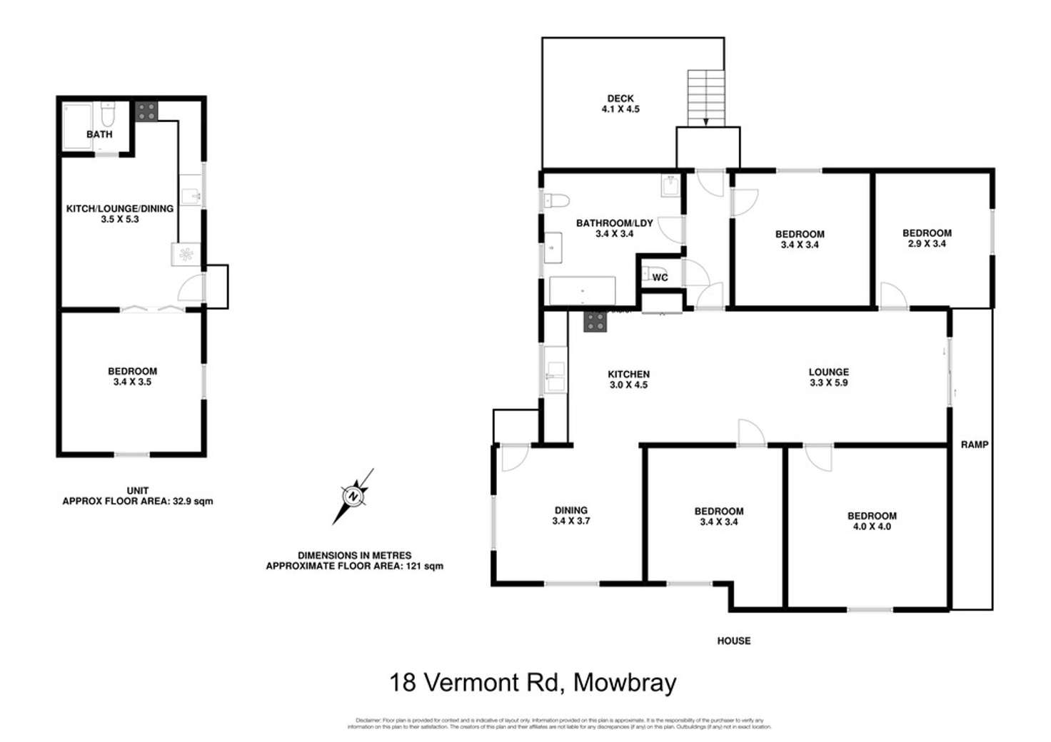 Floorplan of Homely house listing, 18 Vermont Road, Mowbray TAS 7248