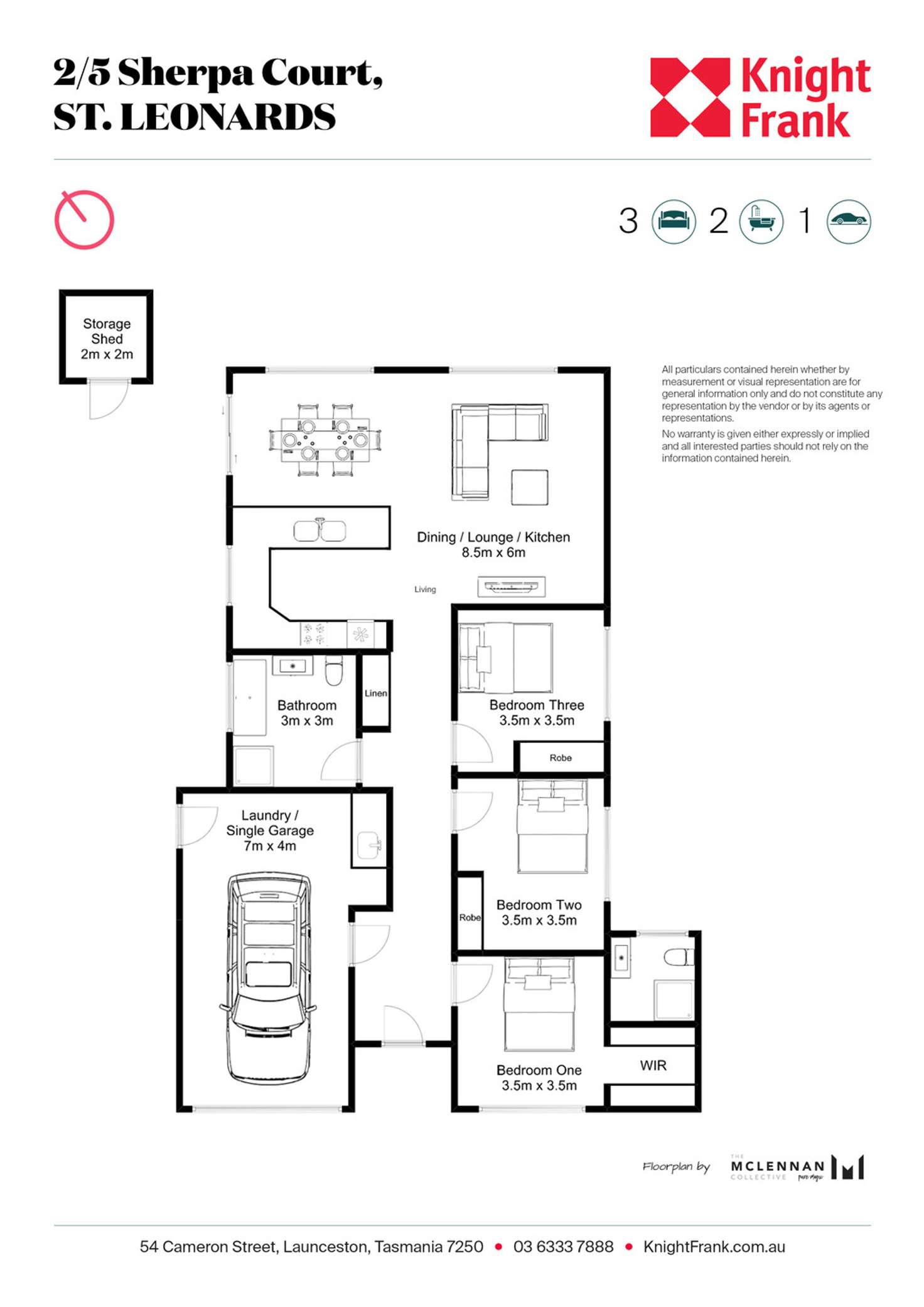 Floorplan of Homely house listing, 2/5 Sherpa Crt, St Leonards TAS 7250