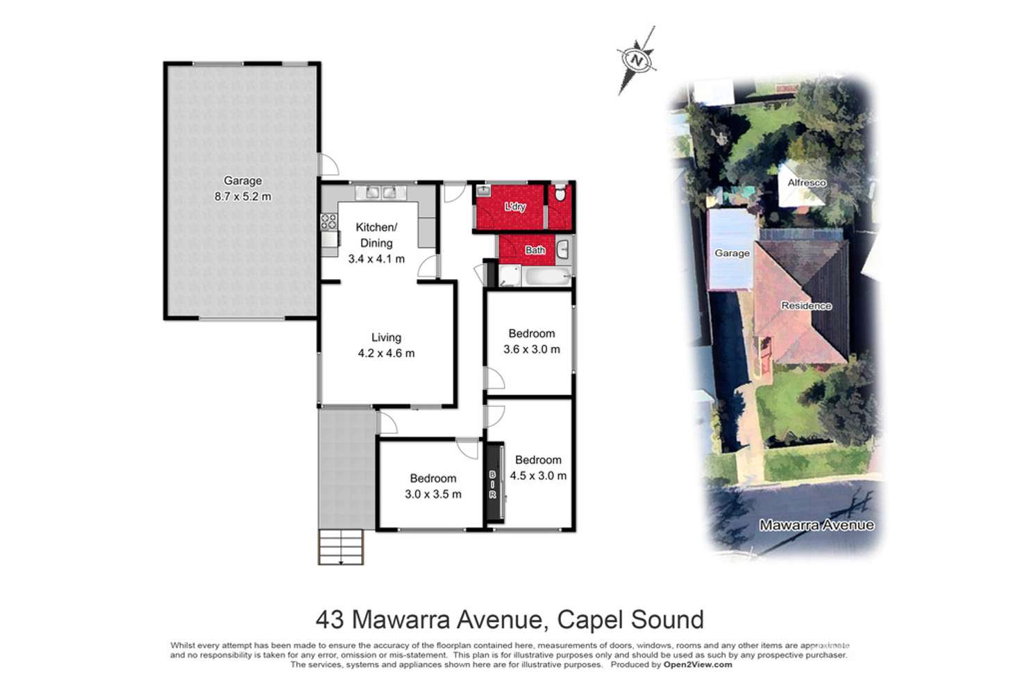 Floorplan of Homely house listing, 43 Mawarra Avenue, Capel Sound VIC 3940