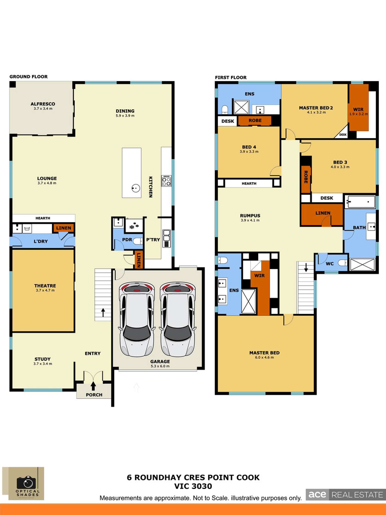 Floorplan of Homely house listing, 6 Roundhay Crescent, Point Cook VIC 3030