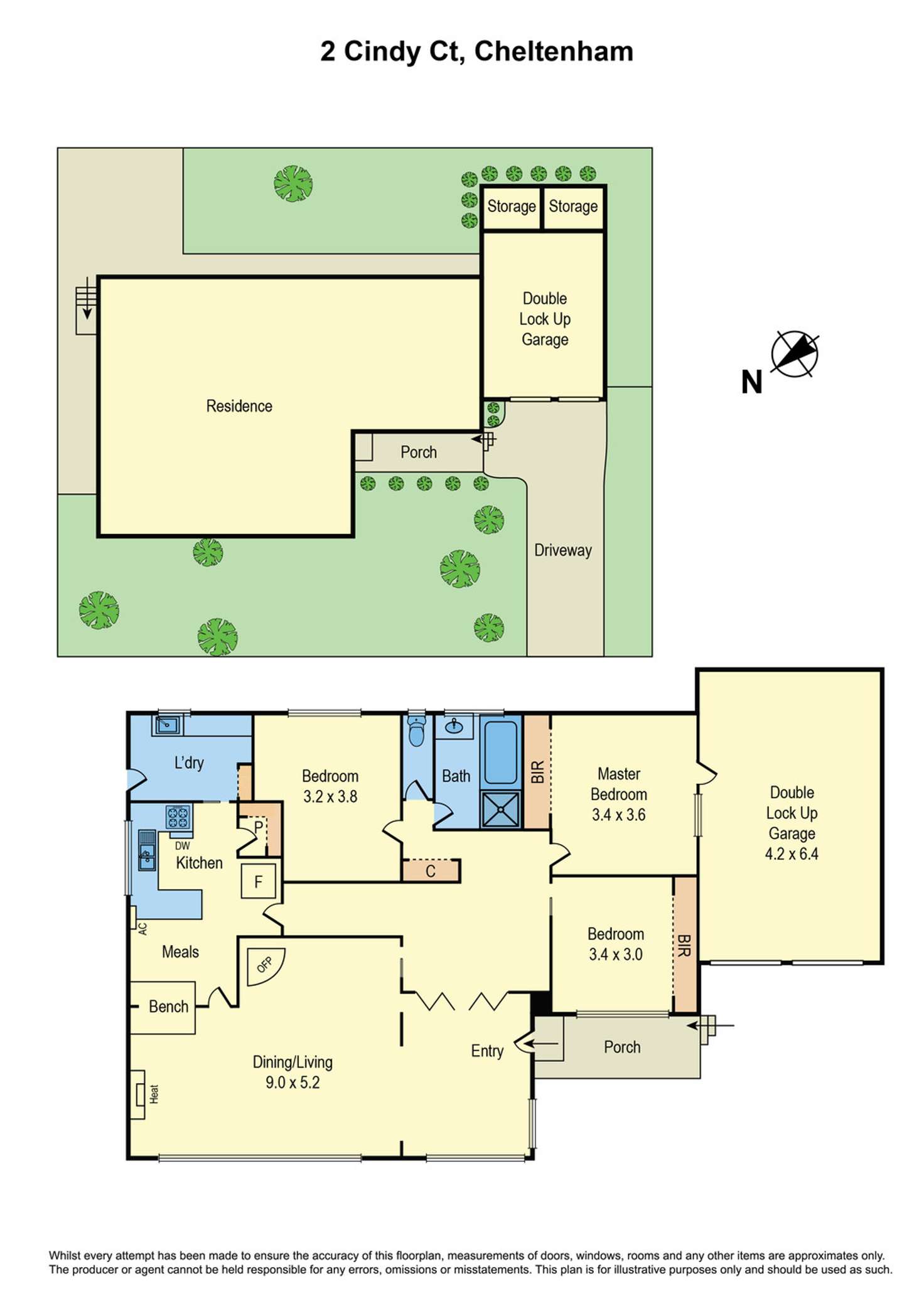 Floorplan of Homely house listing, 2 Cindy Court, Cheltenham VIC 3192