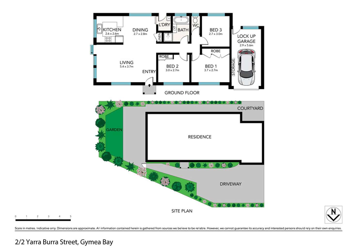 Floorplan of Homely villa listing, 2/2 Yarra Burra Street, Gymea Bay NSW 2227