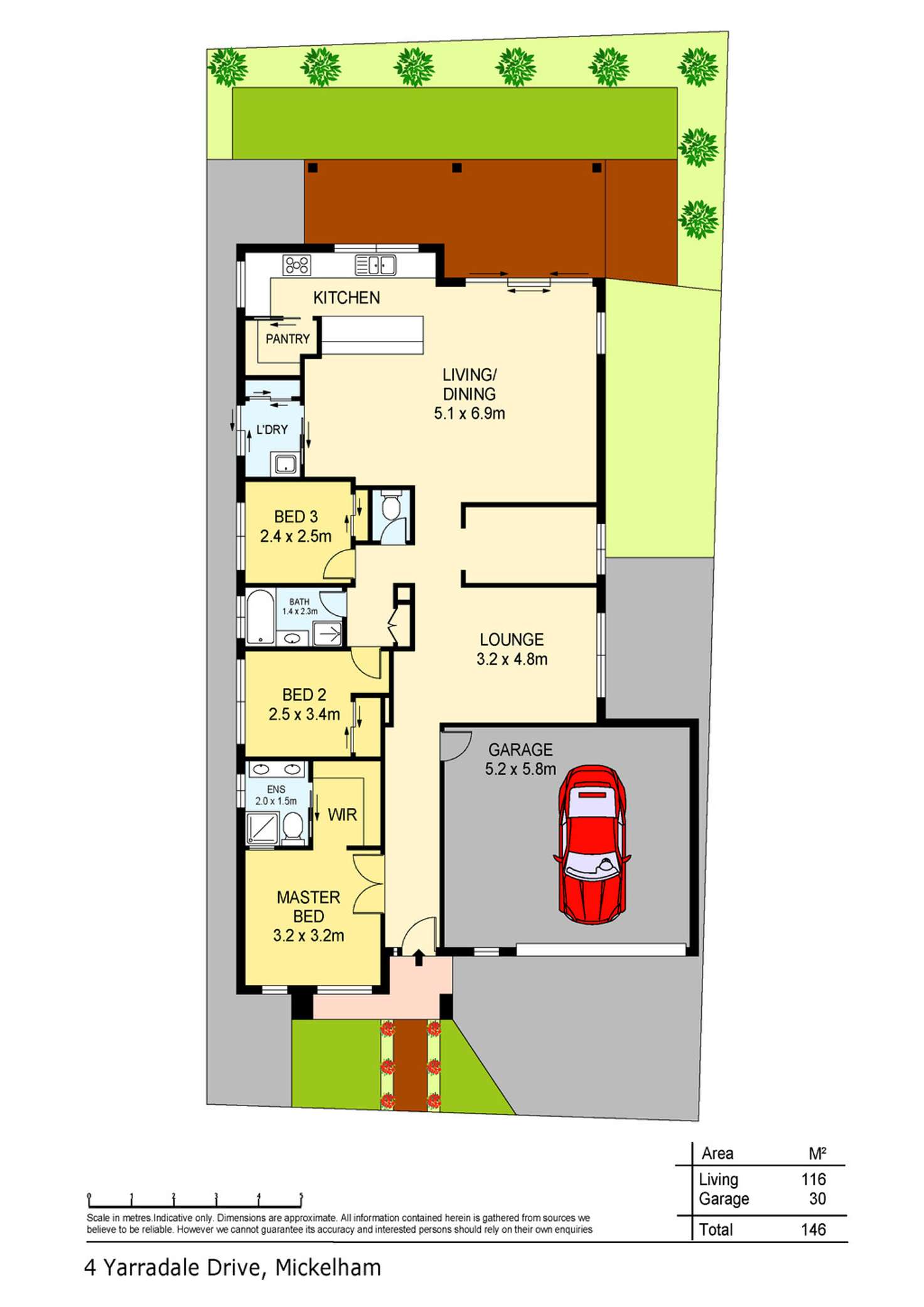 Floorplan of Homely house listing, 4 Yarradale Drive, Mickleham VIC 3064