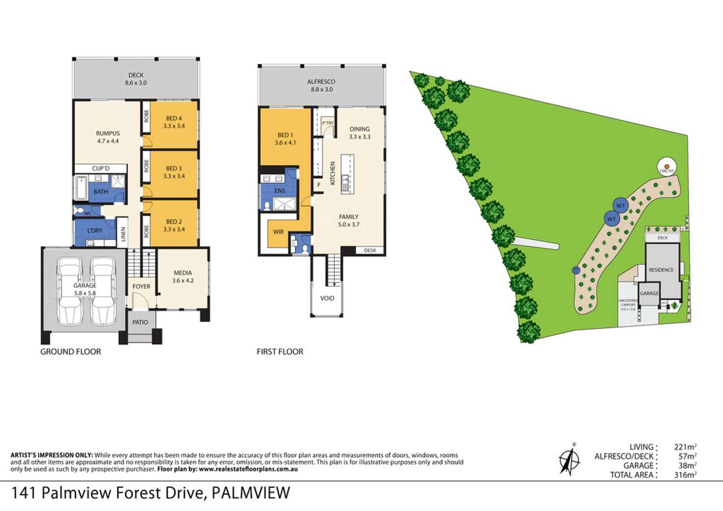 Floorplan of Homely house listing, 141 Palmview Forest Drive, Palmview QLD 4553
