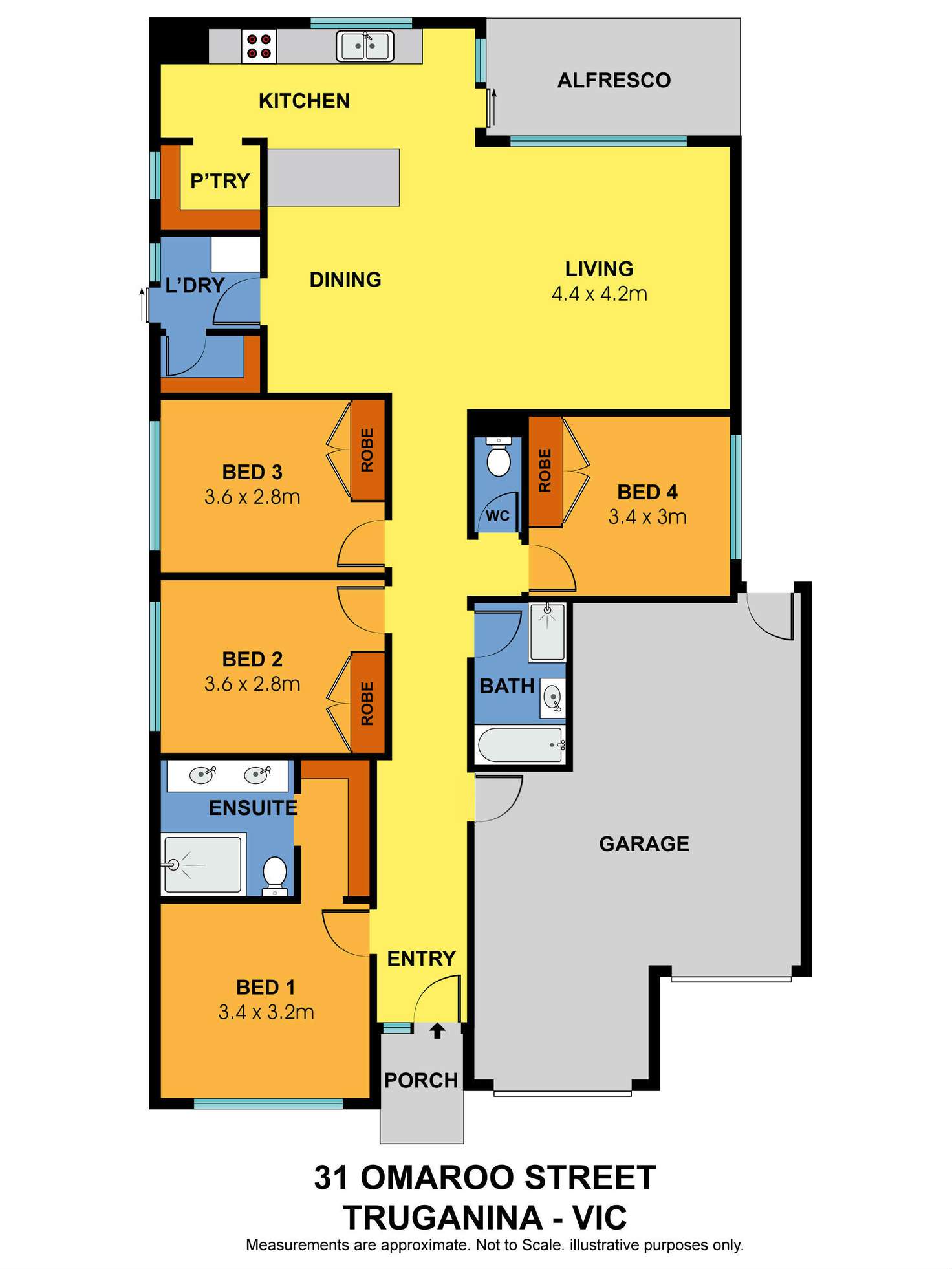 Floorplan of Homely house listing, 31 Omaroo Street, Truganina VIC 3029