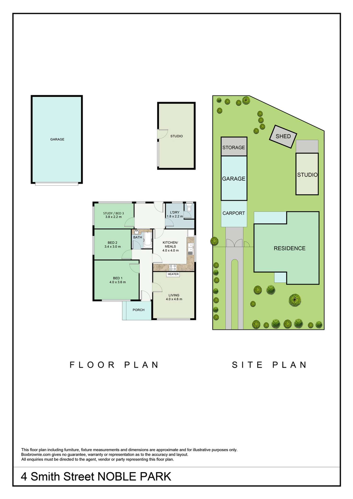 Floorplan of Homely house listing, 4 Smith Street, Noble Park VIC 3174