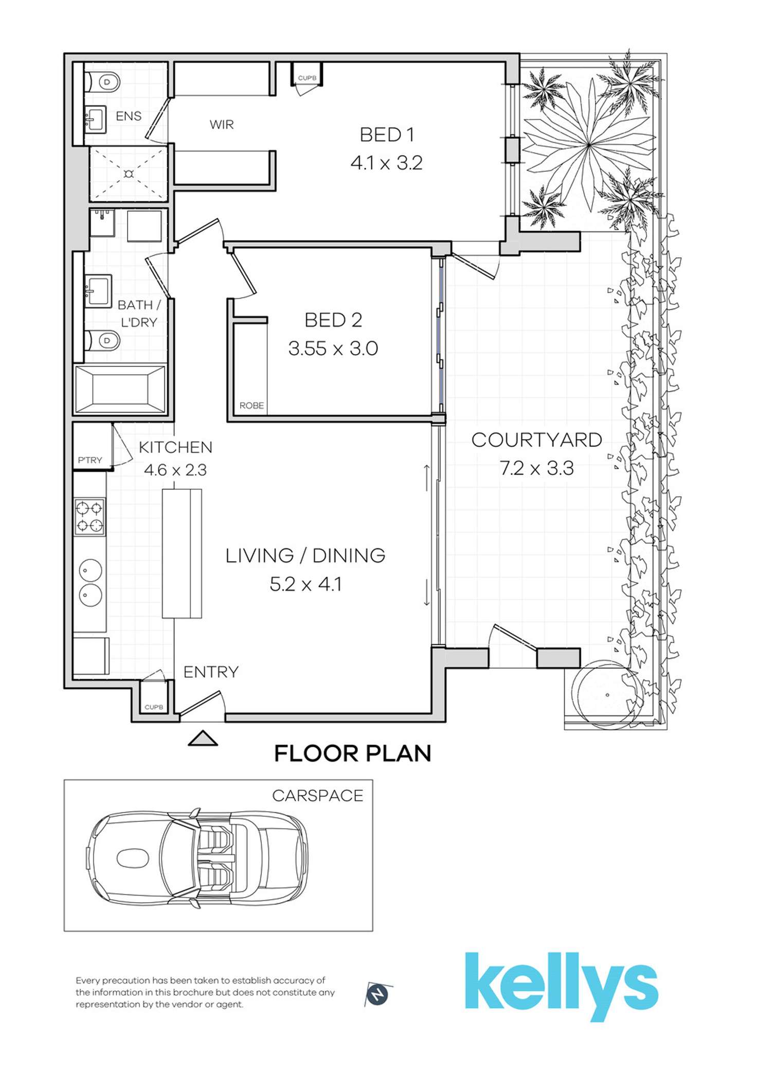 Floorplan of Homely apartment listing, 34/251 Chalmers Street, Redfern NSW 2016