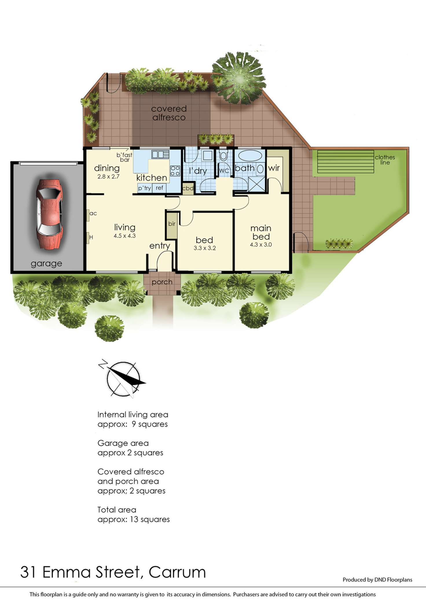 Floorplan of Homely house listing, 31 Emma Street, Carrum VIC 3197