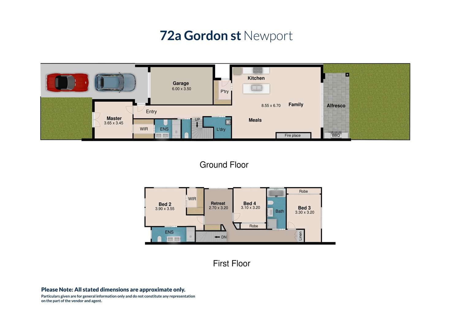 Floorplan of Homely townhouse listing, 72A Gordon Street, Newport VIC 3015
