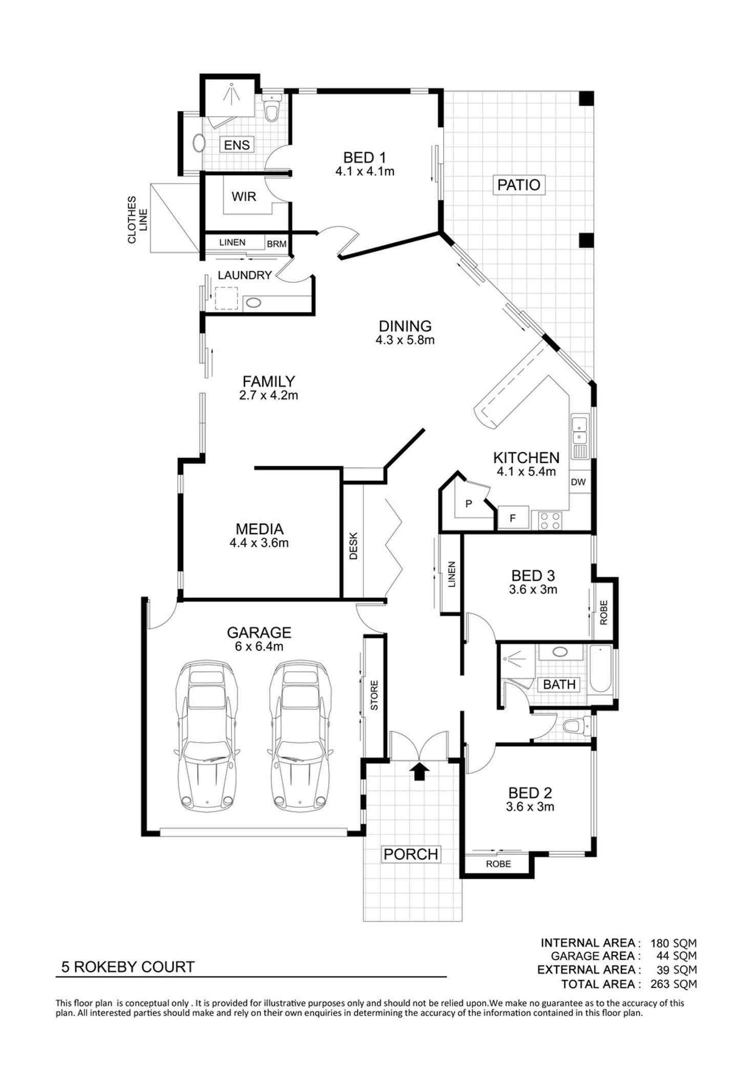 Floorplan of Homely house listing, 5 Rokeby Court, Bushland Beach QLD 4818