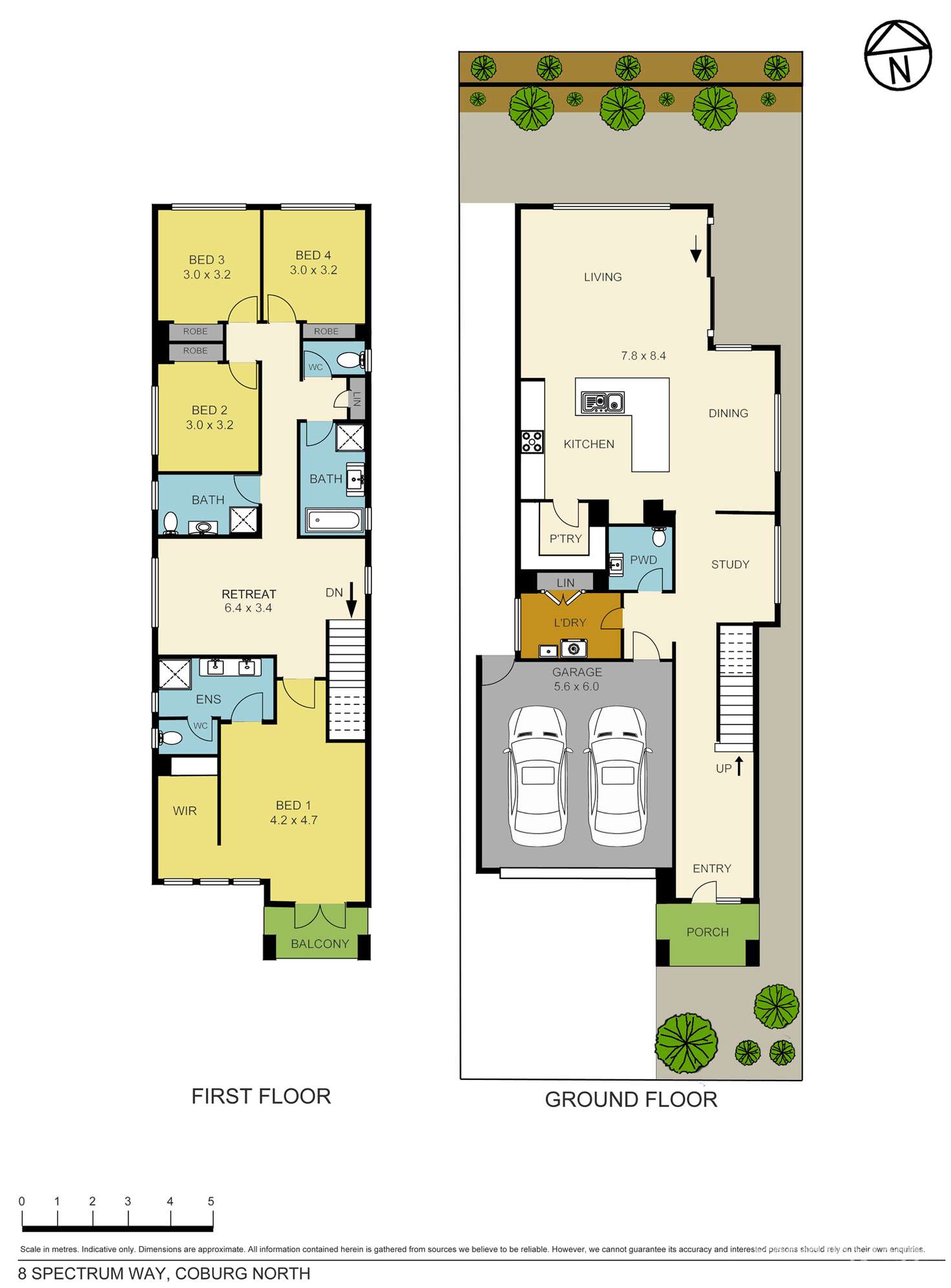 Floorplan of Homely house listing, 8 Spectrum Way, Coburg North VIC 3058