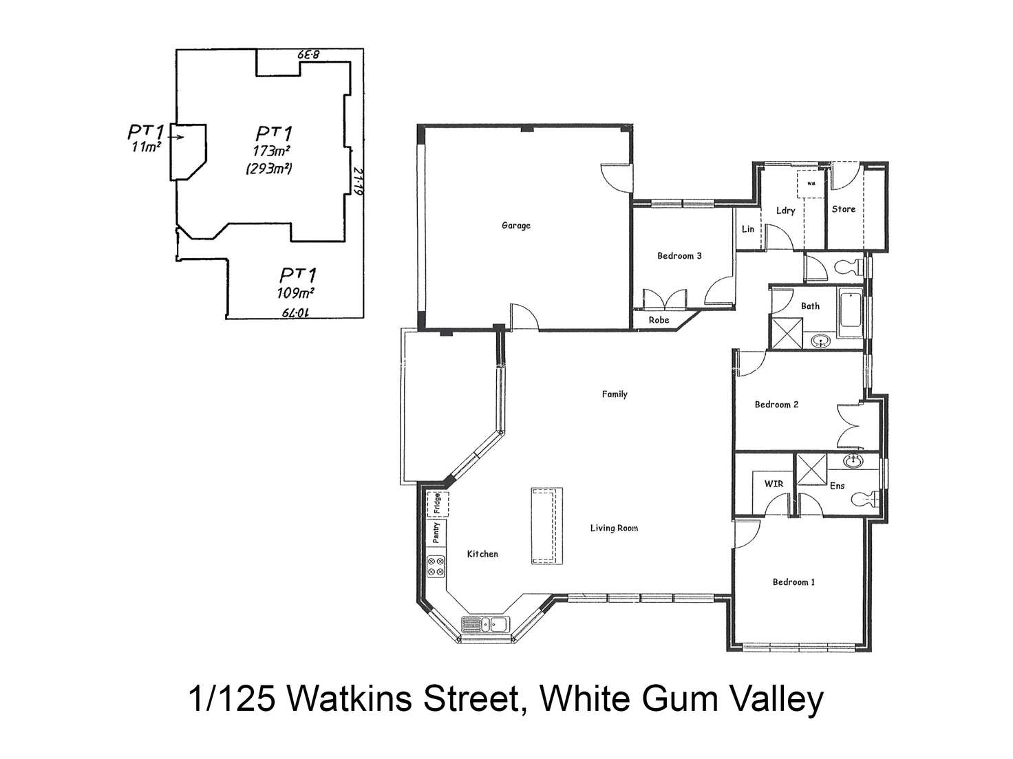 Floorplan of Homely house listing, 1/125 Watkins Street, White Gum Valley WA 6162