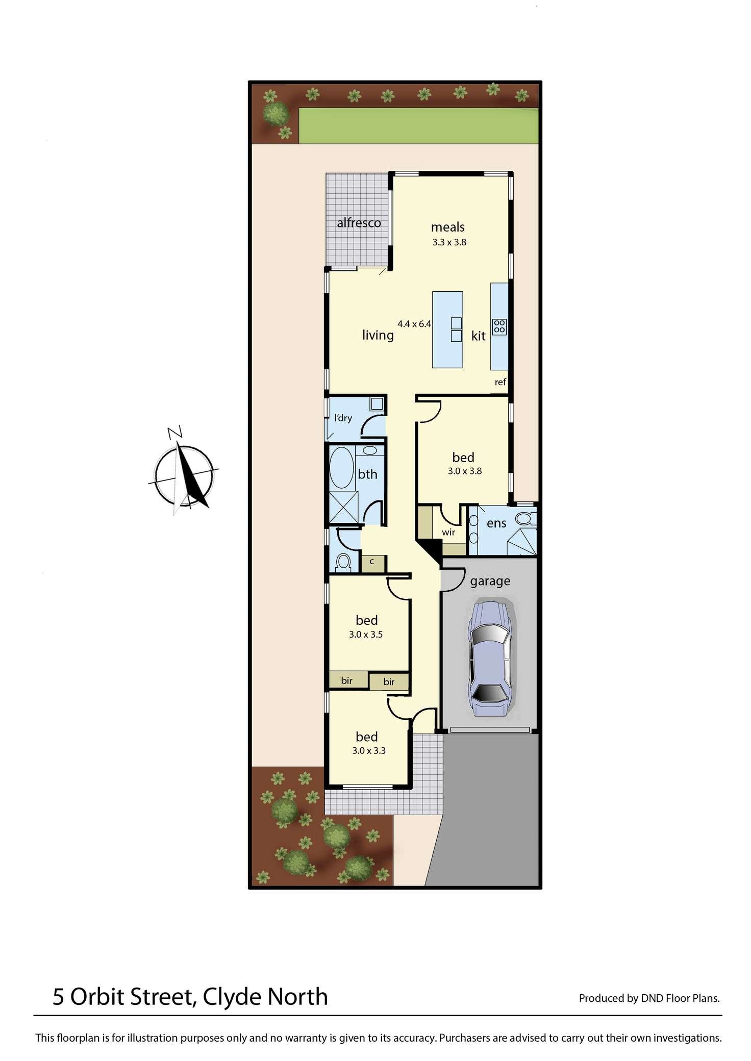 Floorplan of Homely house listing, 5 Orbit Street, Clyde North VIC 3978