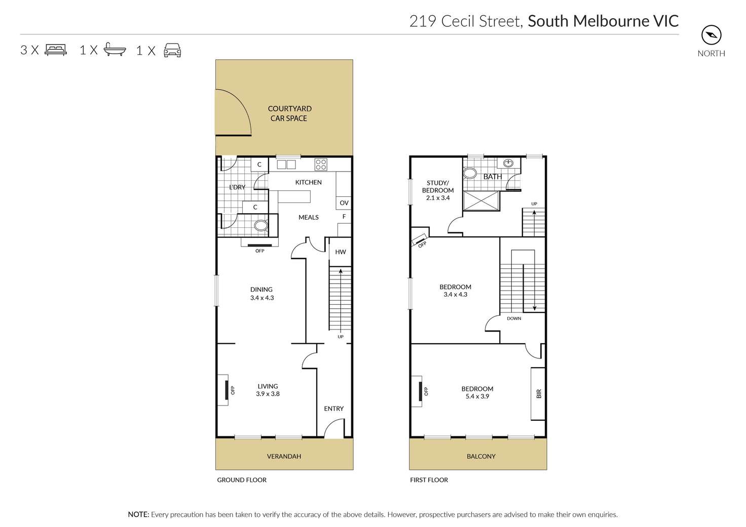 Floorplan of Homely house listing, 219 Cecil Street, South Melbourne VIC 3205