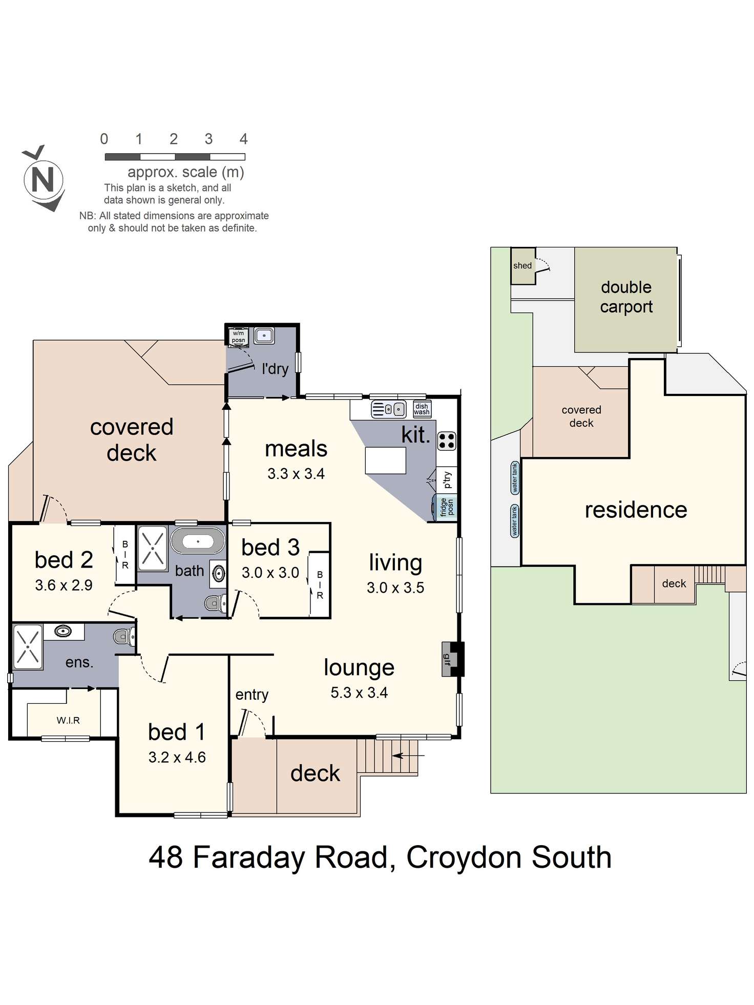 Floorplan of Homely house listing, 48 Faraday Road, Croydon South VIC 3136