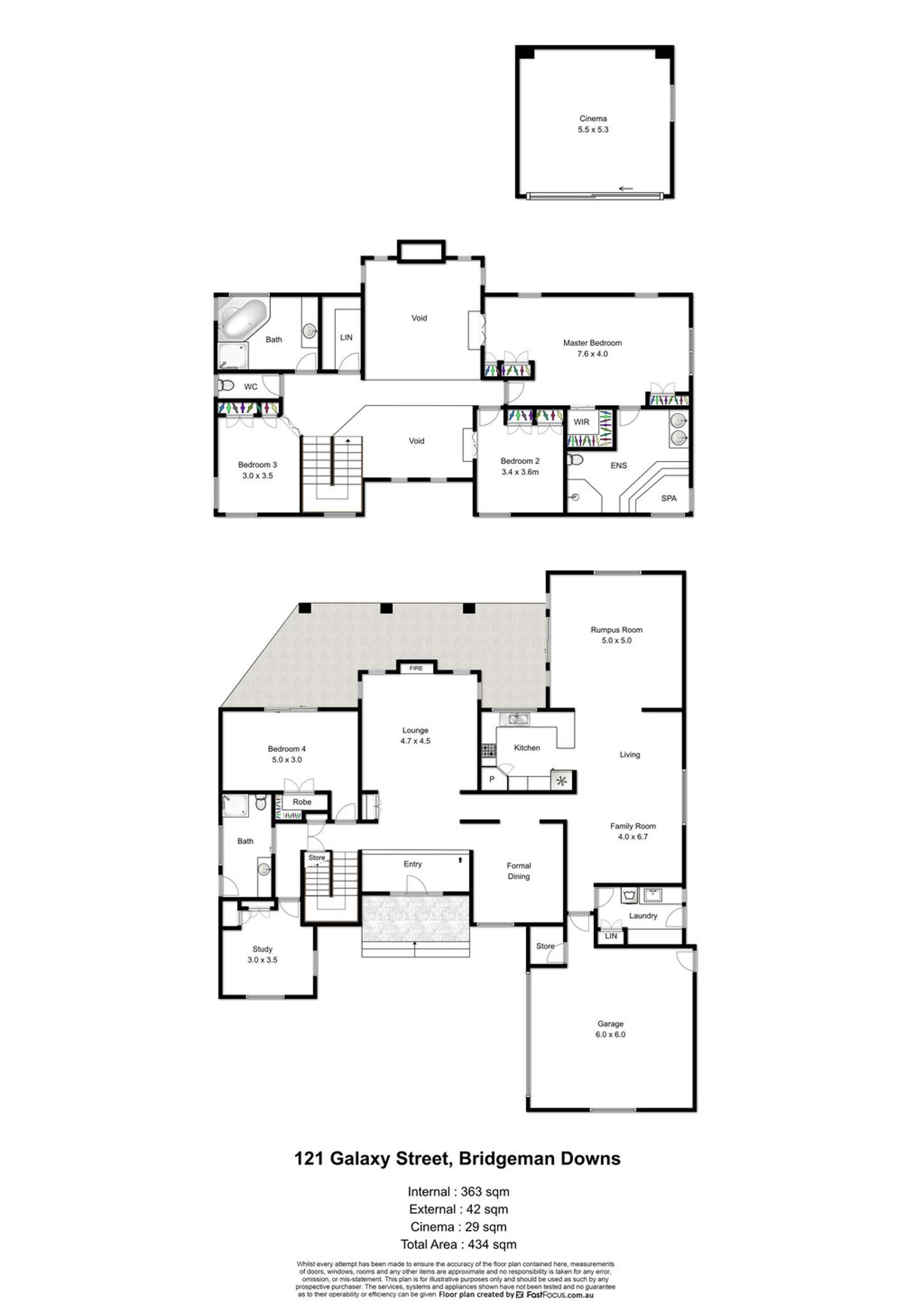 Floorplan of Homely house listing, 121 Galaxy Street, Bridgeman Downs QLD 4035