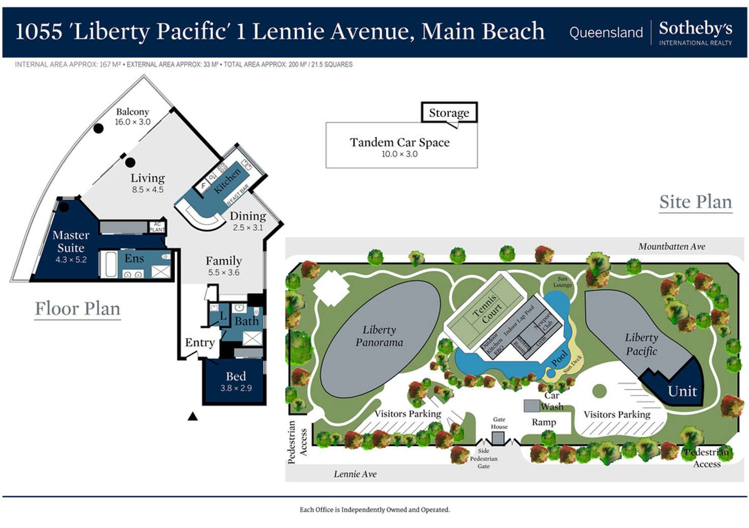 Floorplan of Homely apartment listing, 1055/1 'Liberty Pacific' Lennie Avenue, Main Beach QLD 4217
