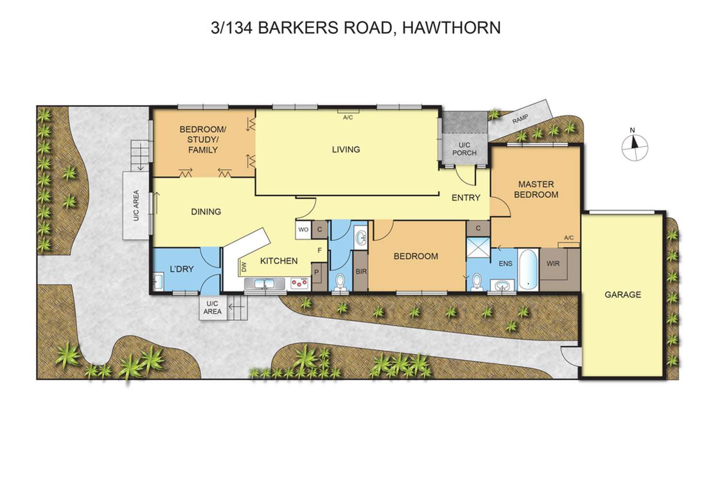 Floorplan of Homely unit listing, 3/134 Barkers Road, Hawthorn VIC 3122