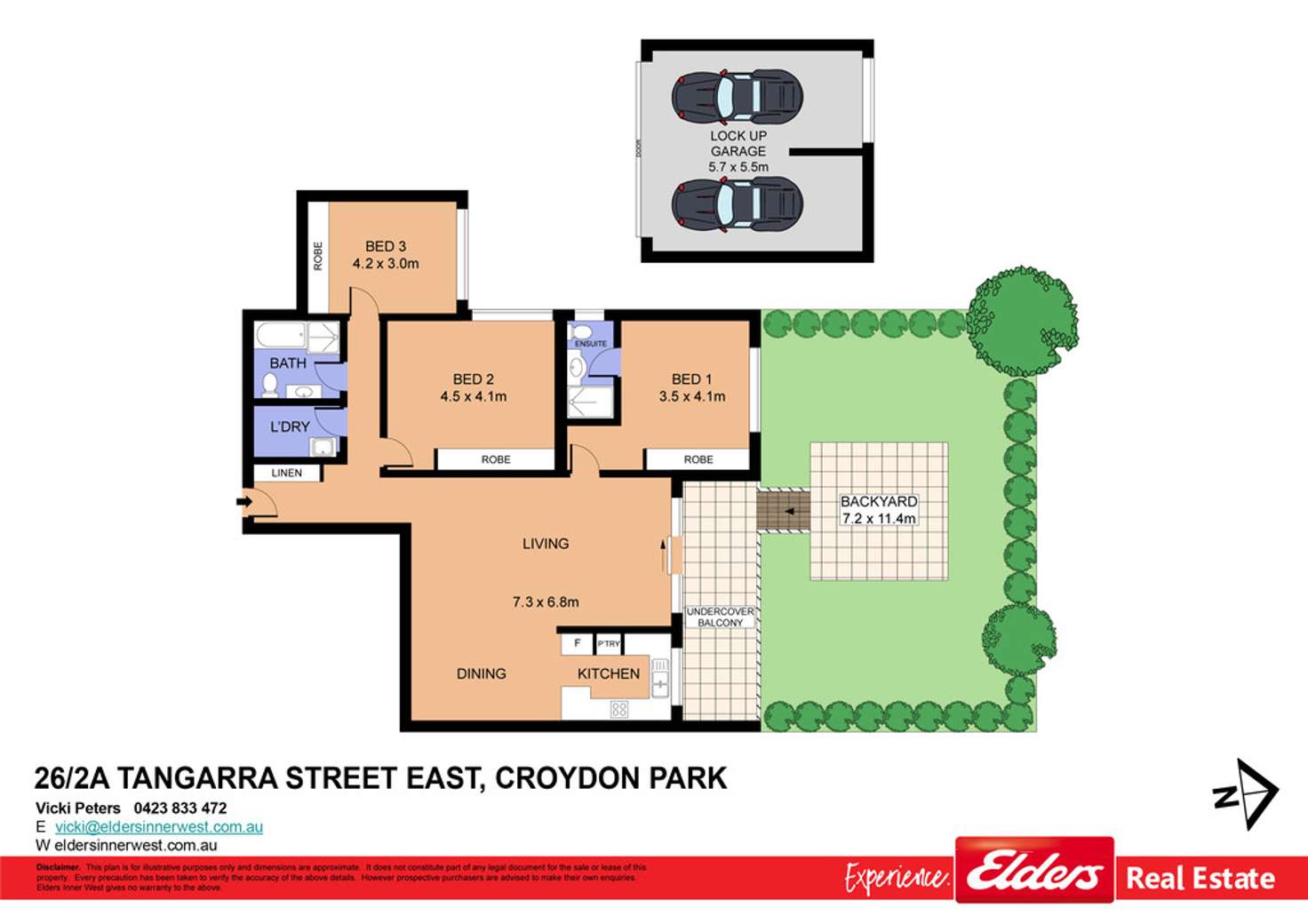 Floorplan of Homely unit listing, 26/2A Tangarra Street East, Croydon Park NSW 2133