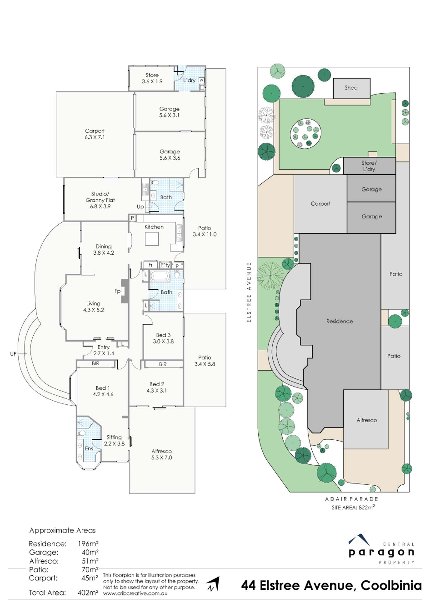 Floorplan of Homely house listing, 44 Elstree Avenue, Coolbinia WA 6050