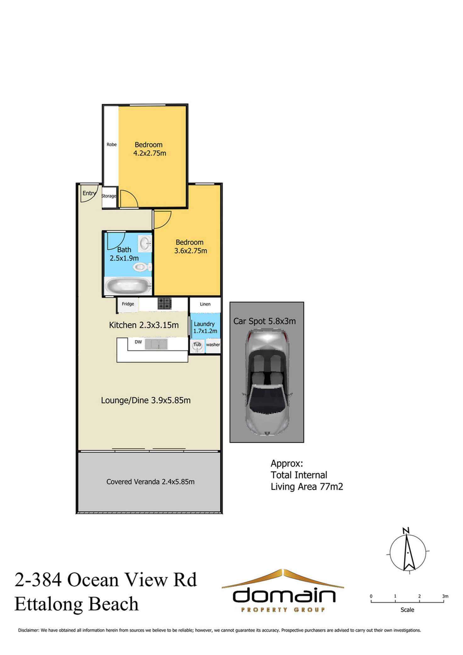 Floorplan of Homely apartment listing, 2/384 Ocean View Road, Ettalong Beach NSW 2257