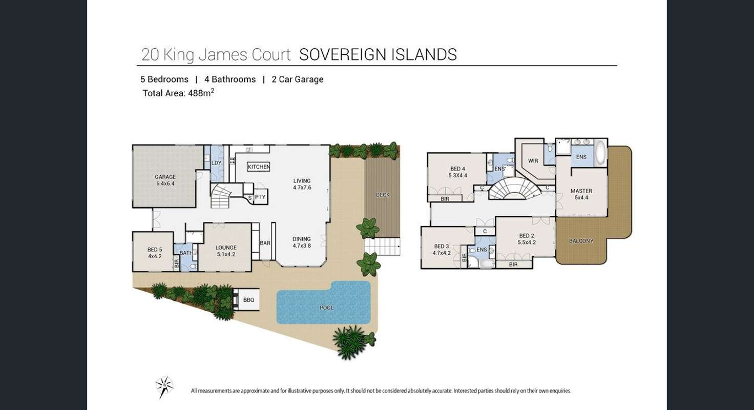 Floorplan of Homely house listing, 20 King James Court, Sovereign Islands QLD 4216