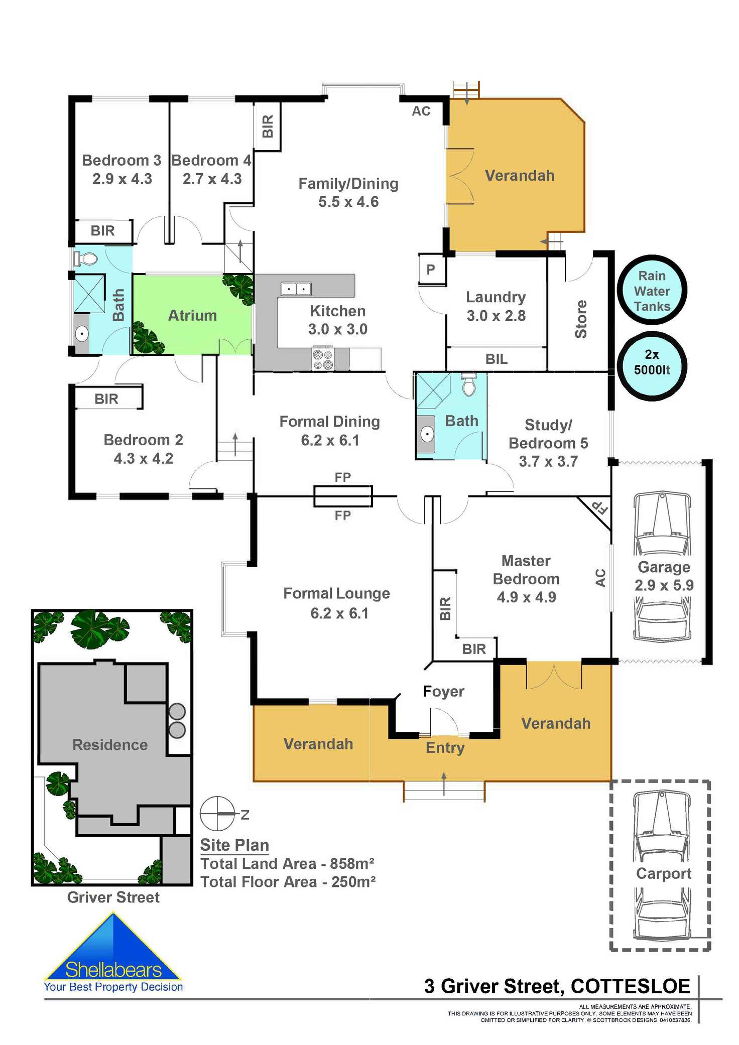Floorplan of Homely house listing, 3 Griver Street, Cottesloe WA 6011