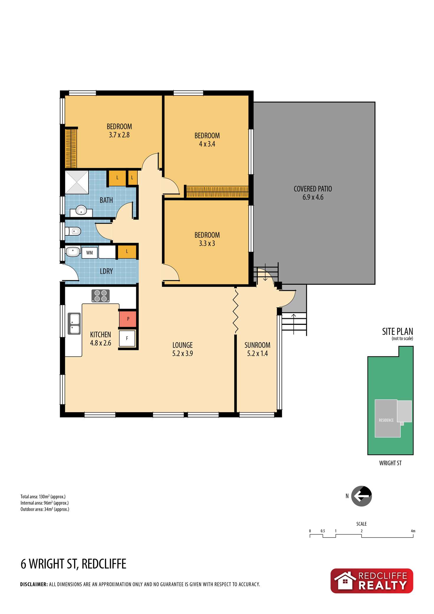 Floorplan of Homely house listing, 6 Wright Street, Redcliffe QLD 4020