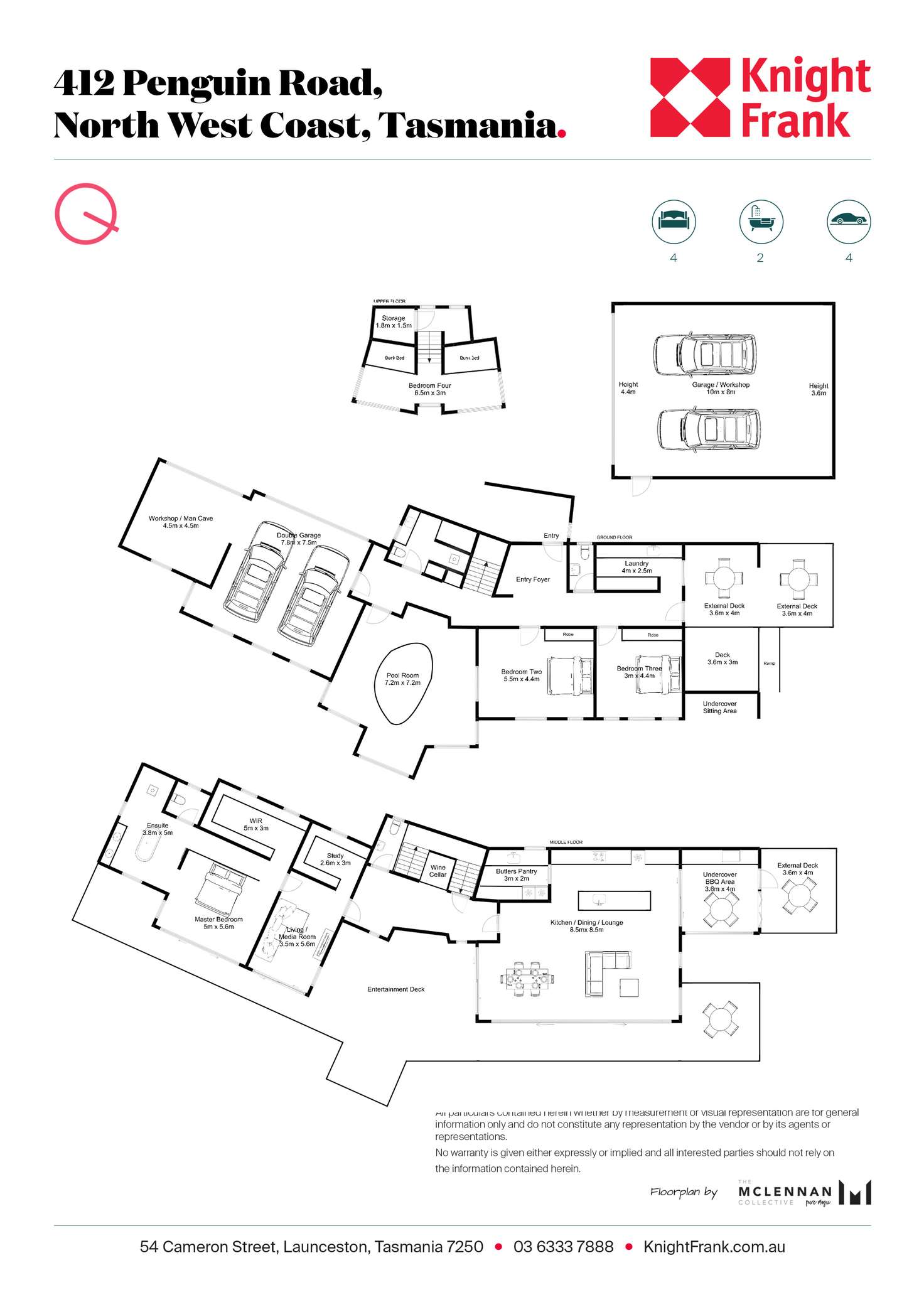 Floorplan of Homely house listing, 412 Penguin Road, West Ulverstone TAS 7315