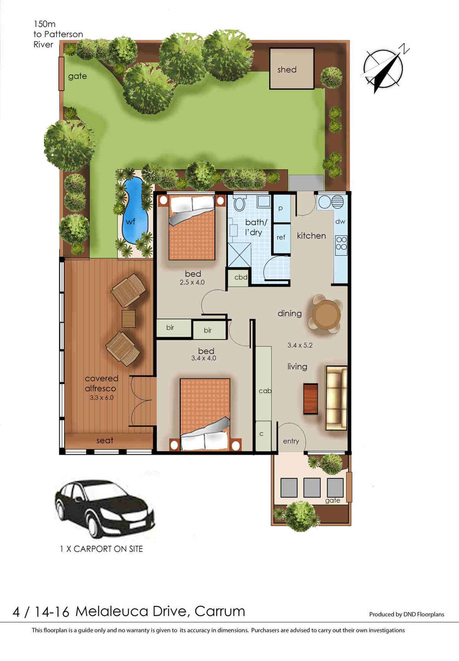 Floorplan of Homely house listing, 4/14-16 Melaleuca Drive, Carrum VIC 3197