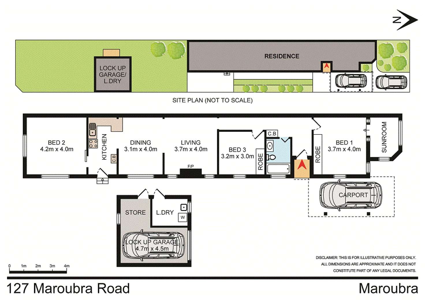 Floorplan of Homely house listing, 127 Maroubra Road, Maroubra NSW 2035
