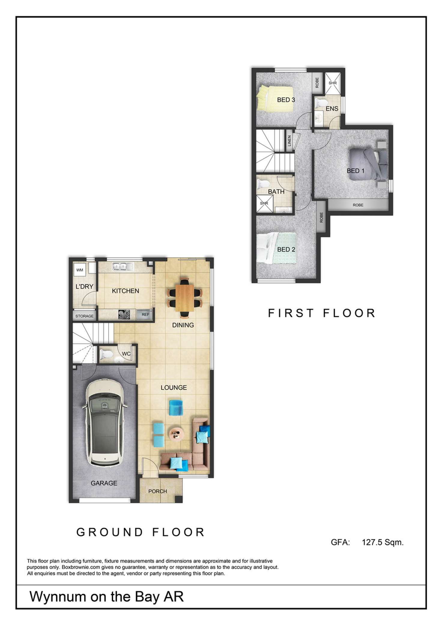 Floorplan of Homely townhouse listing, 11 Federation Street, Wynnum West QLD 4178